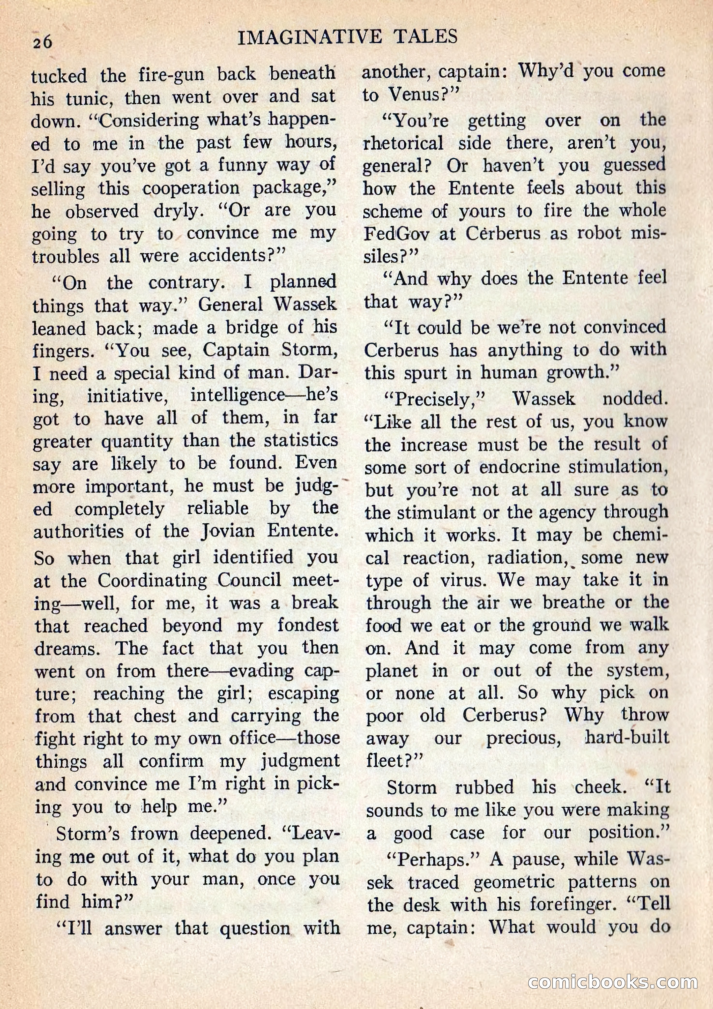 Imaginative Tales, Vol. 5, No. 3 — page 27 of 133
