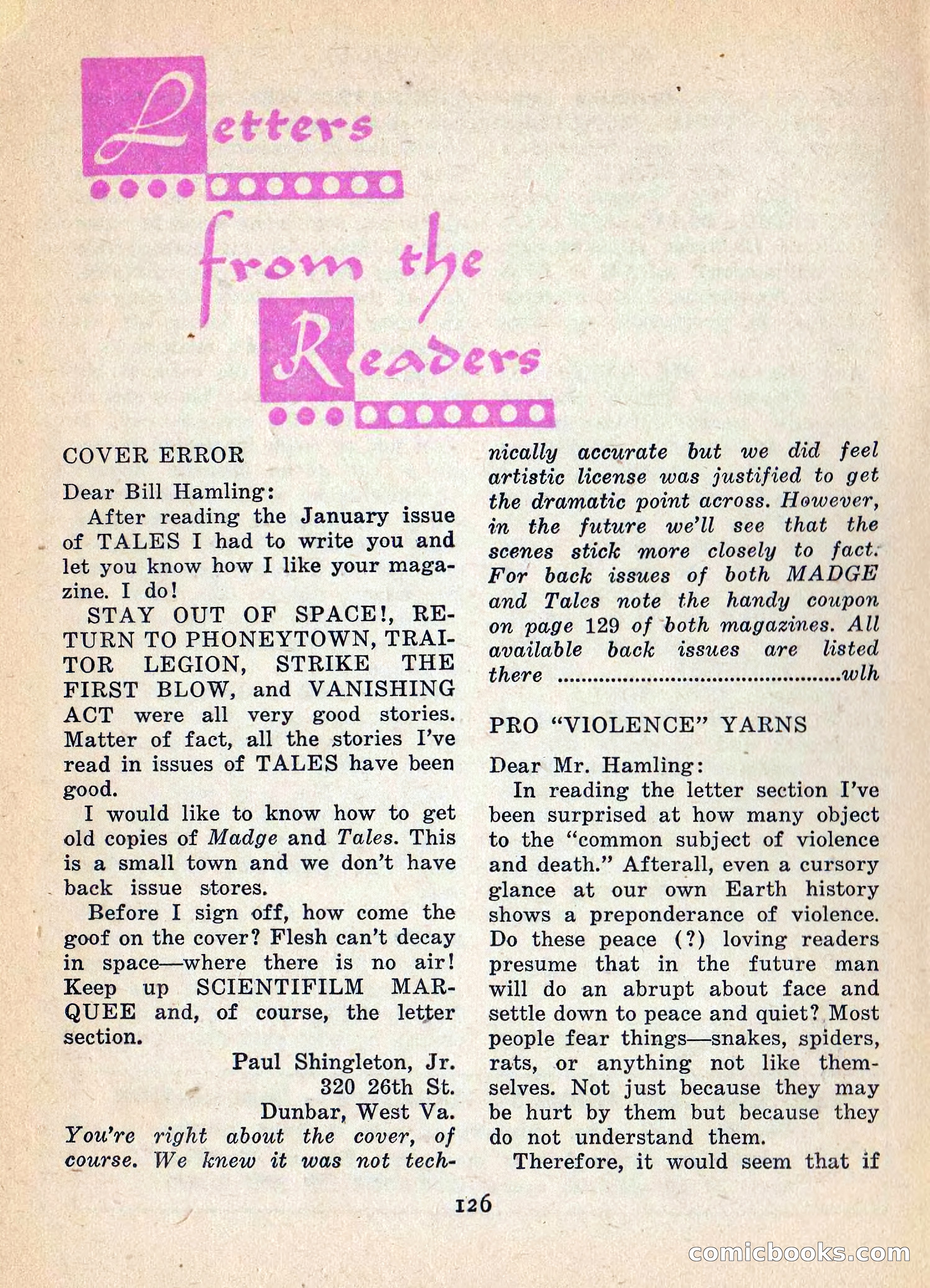 Imaginative Tales, Vol. 5, No. 3 — page 127 of 133