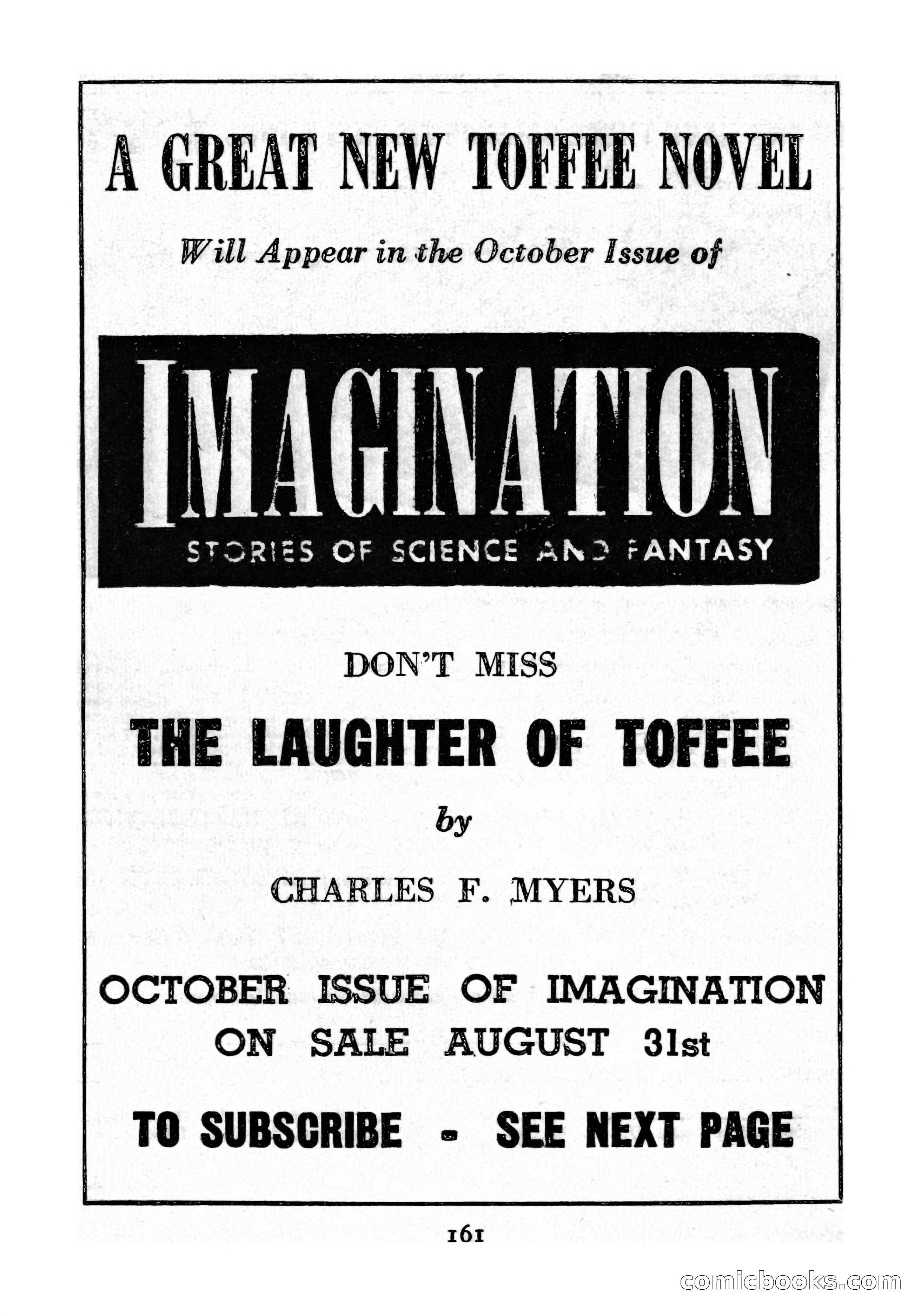 Imaginative Tales #1 — page 161 of 164