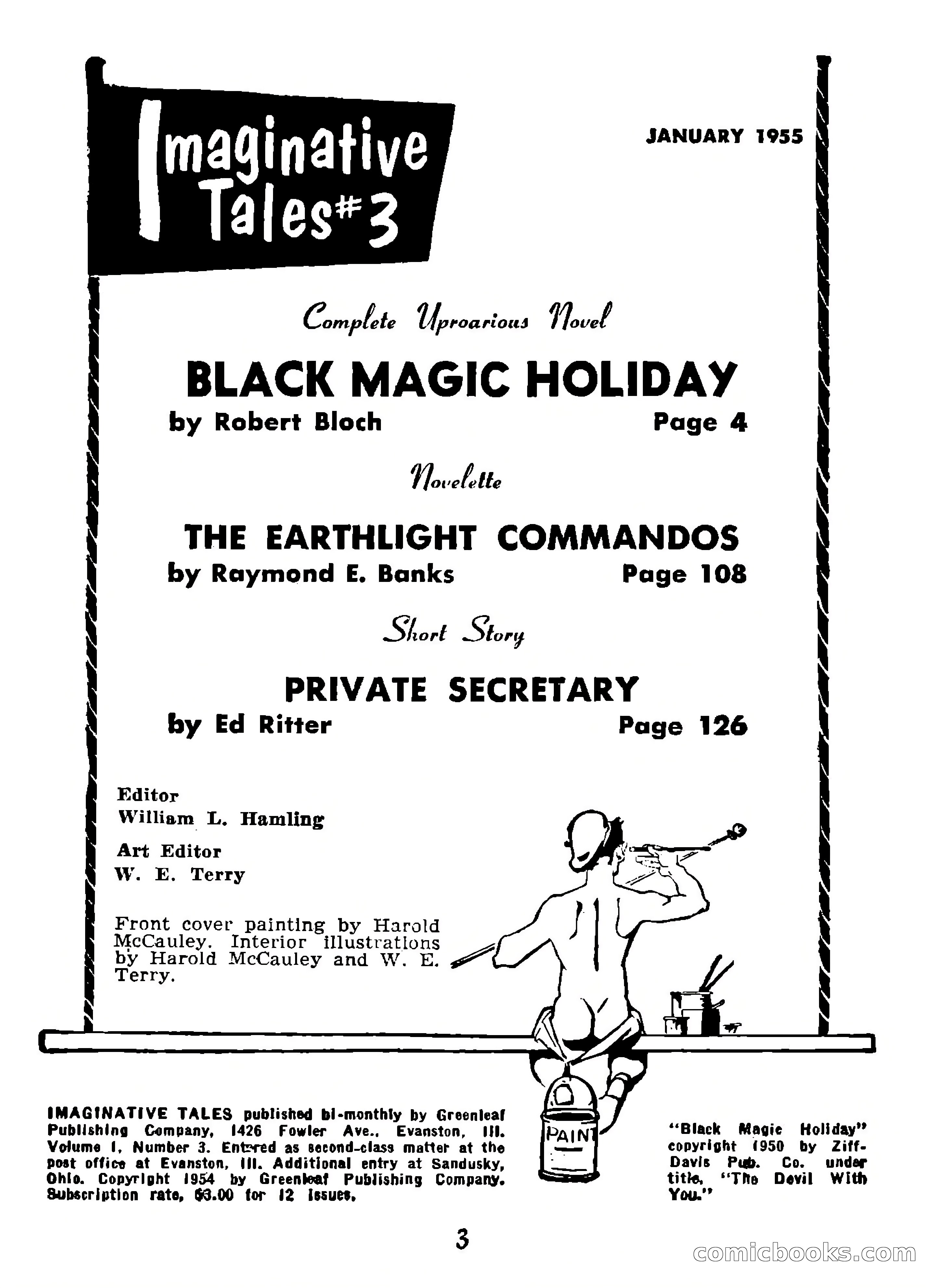 Imaginative Tales, Vol. 1, No. 3 — page 3 of 133