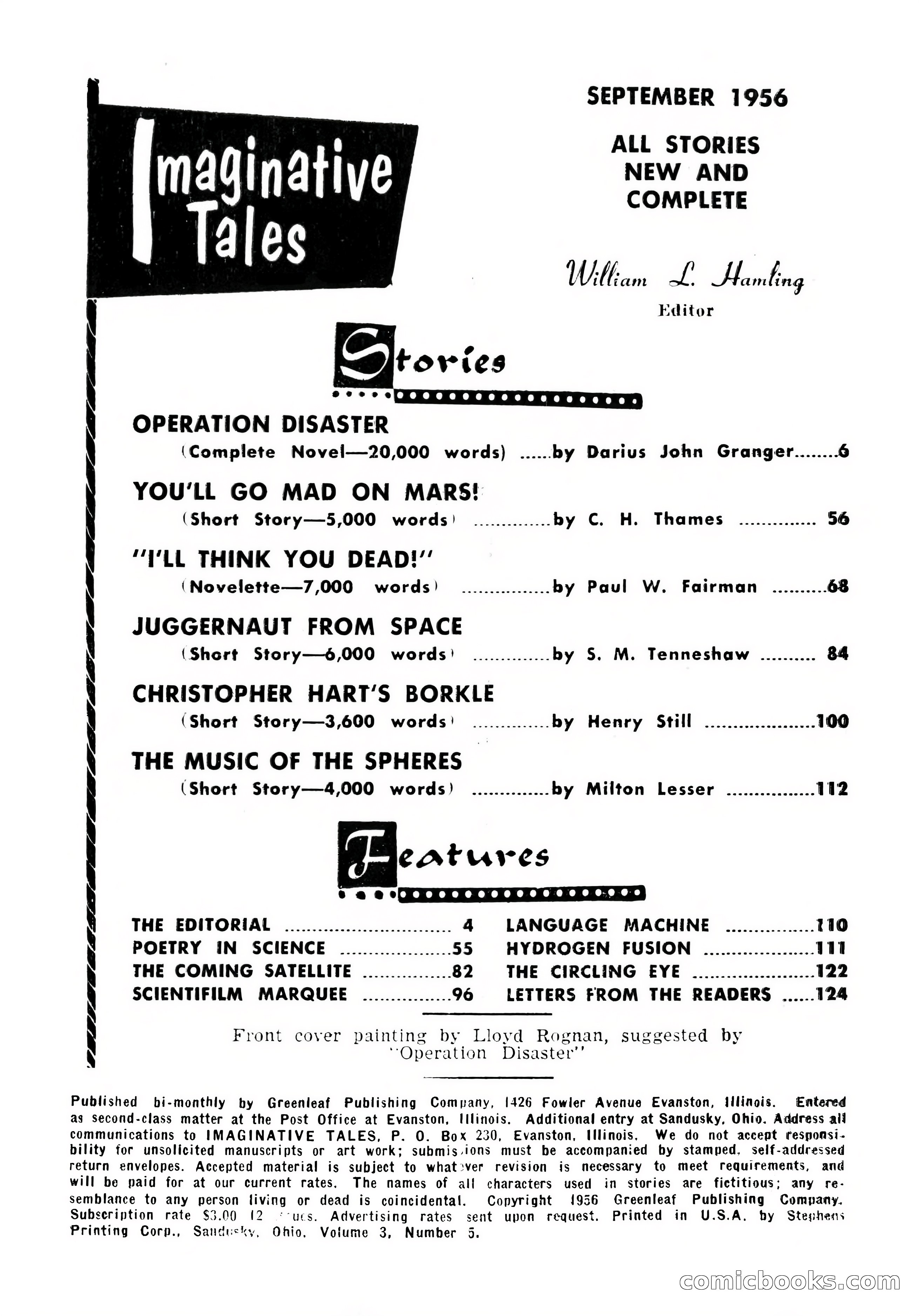 Imaginative Tales, September 1956 — page 2 of 132