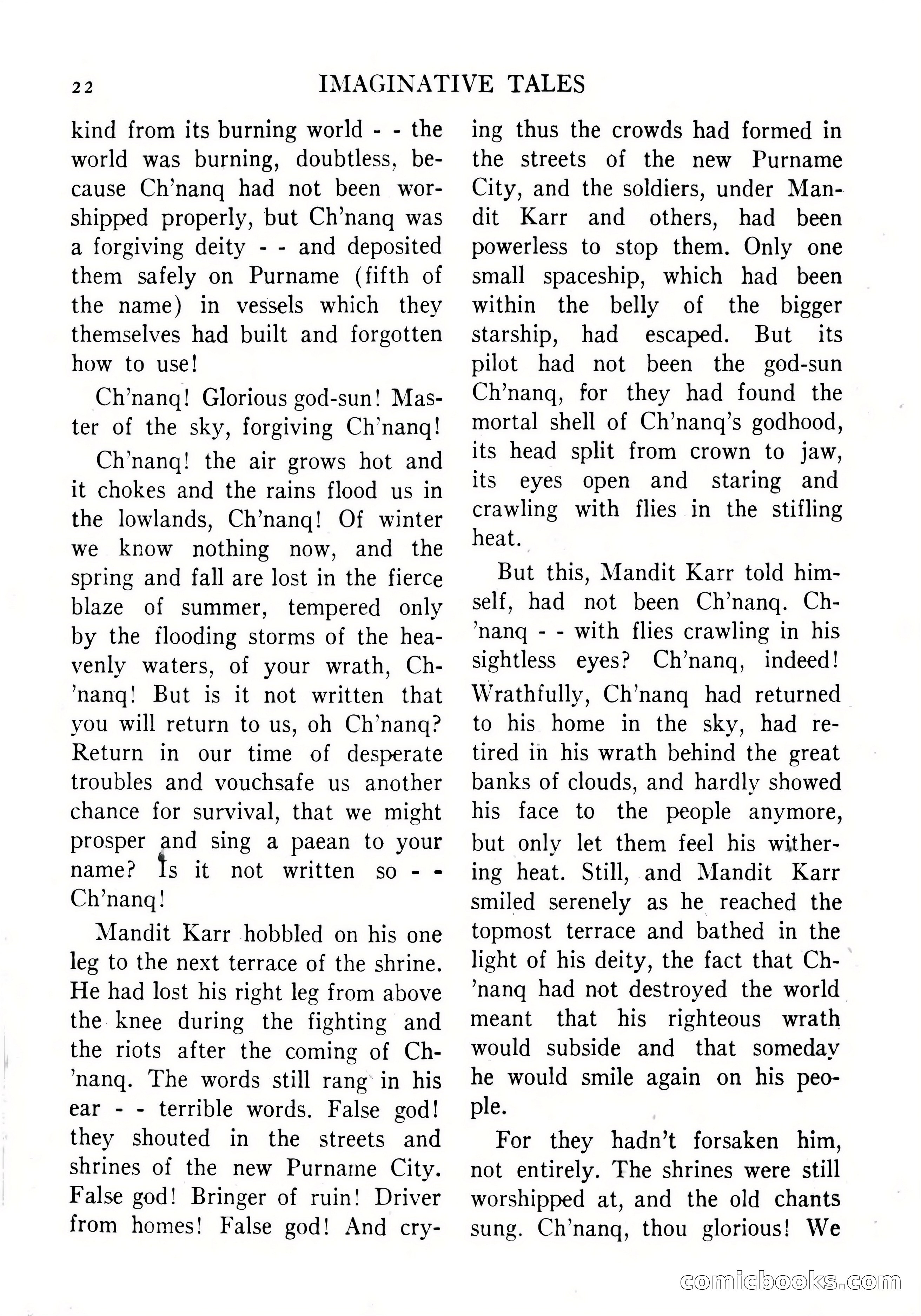 Imaginative Tales, September 1956 — page 22 of 132