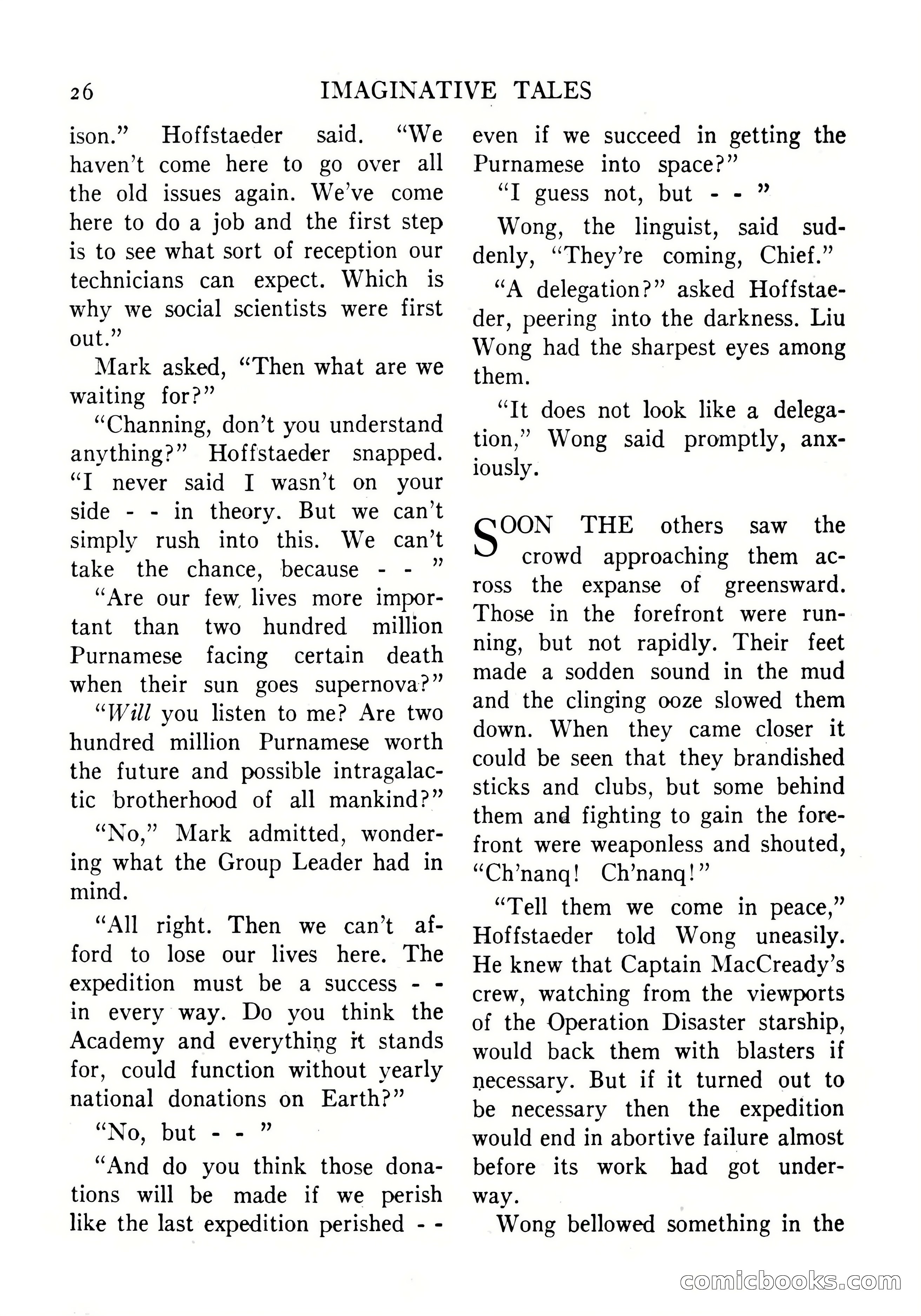 Imaginative Tales, September 1956 — page 26 of 132