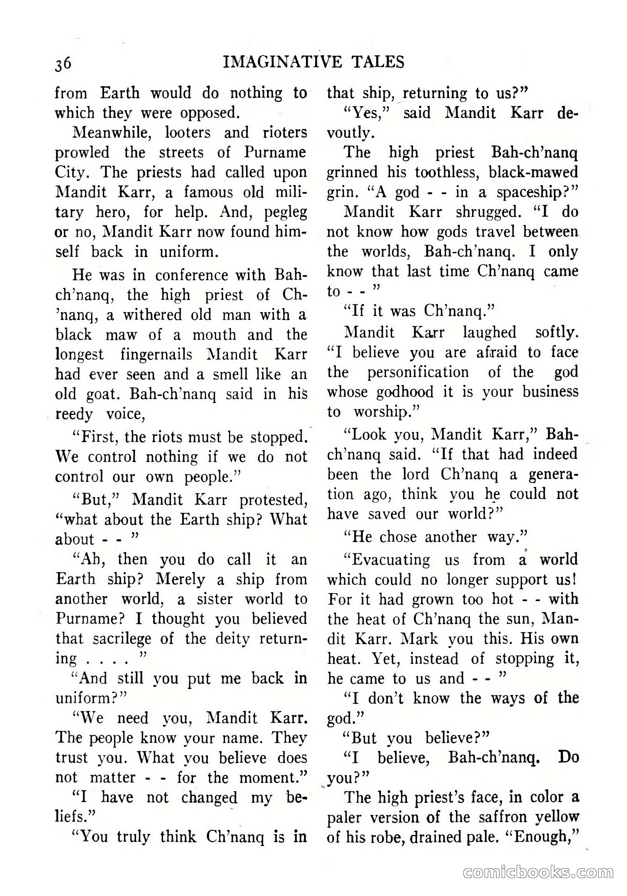 Imaginative Tales, September 1956 — page 36 of 132