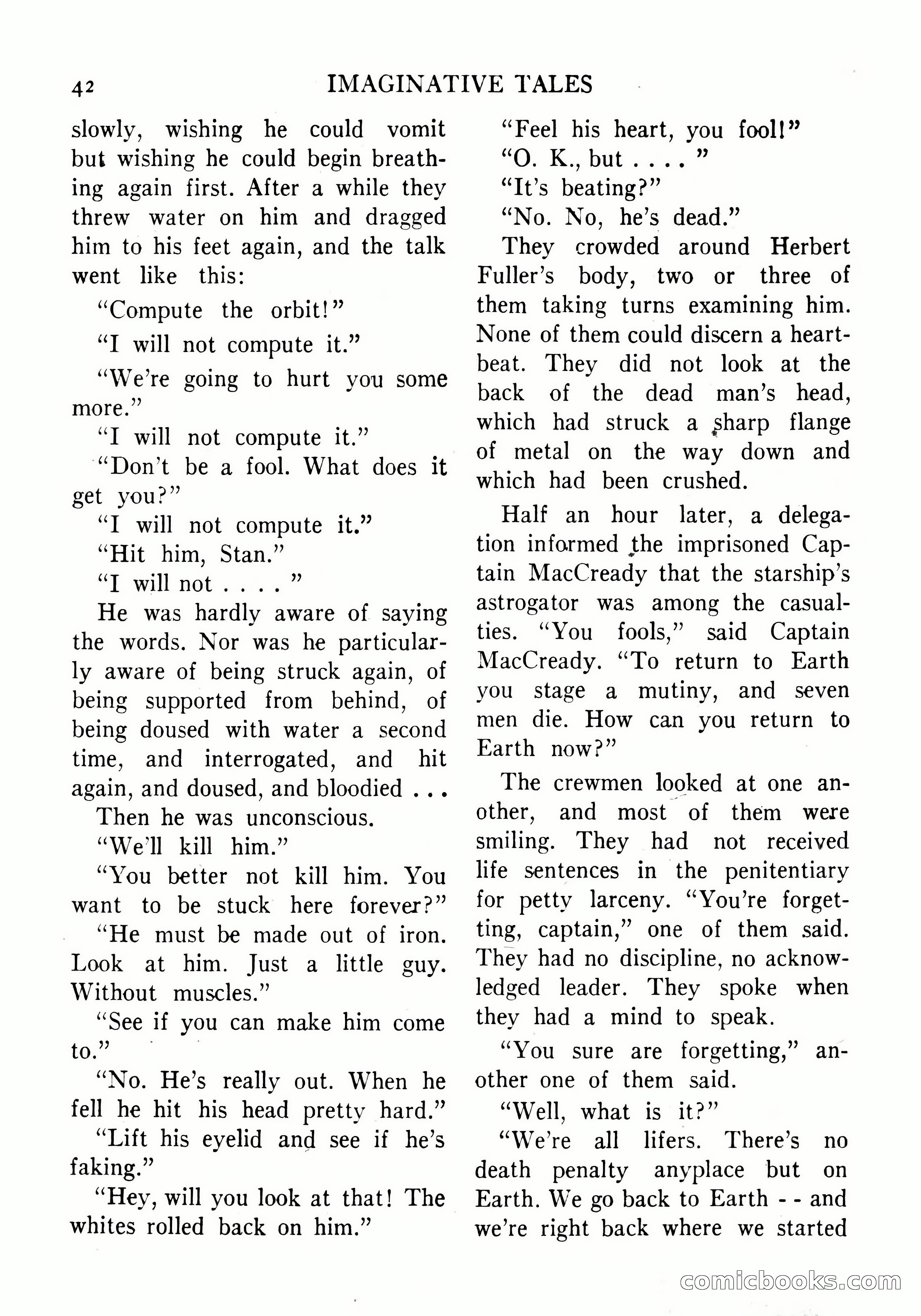 Imaginative Tales, September 1956 — page 42 of 132