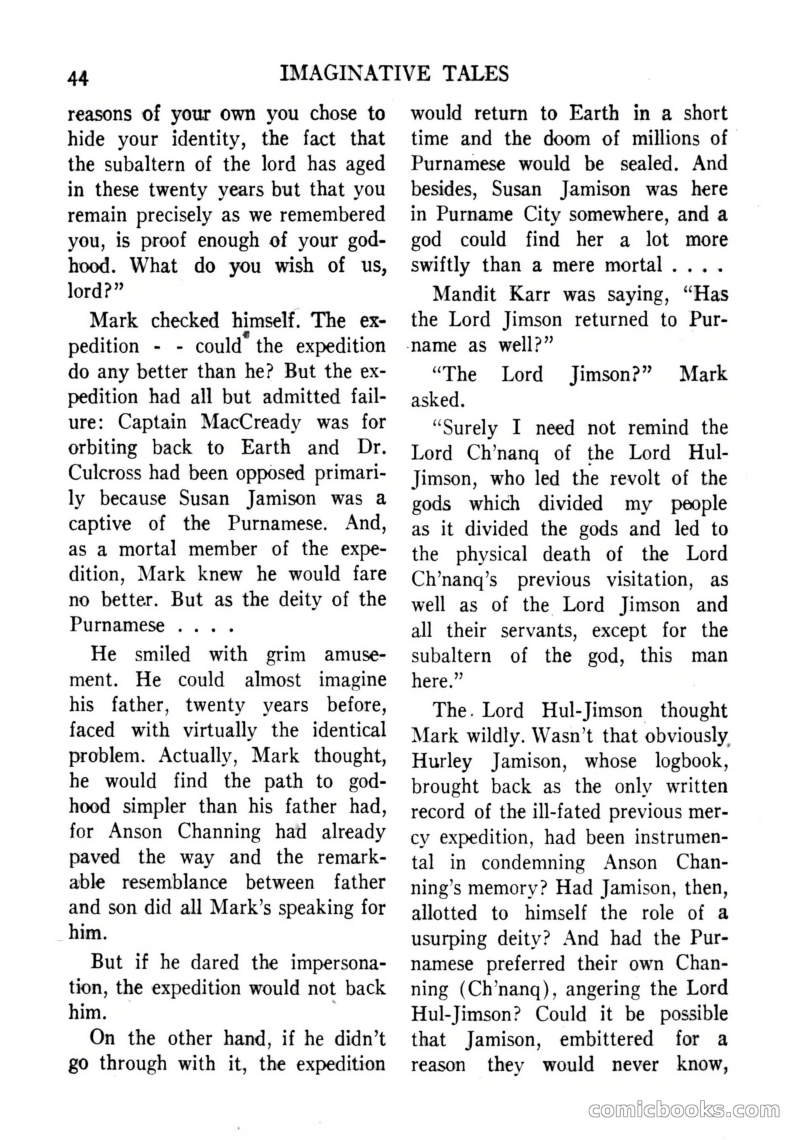 Imaginative Tales, September 1956 — page 44 of 132