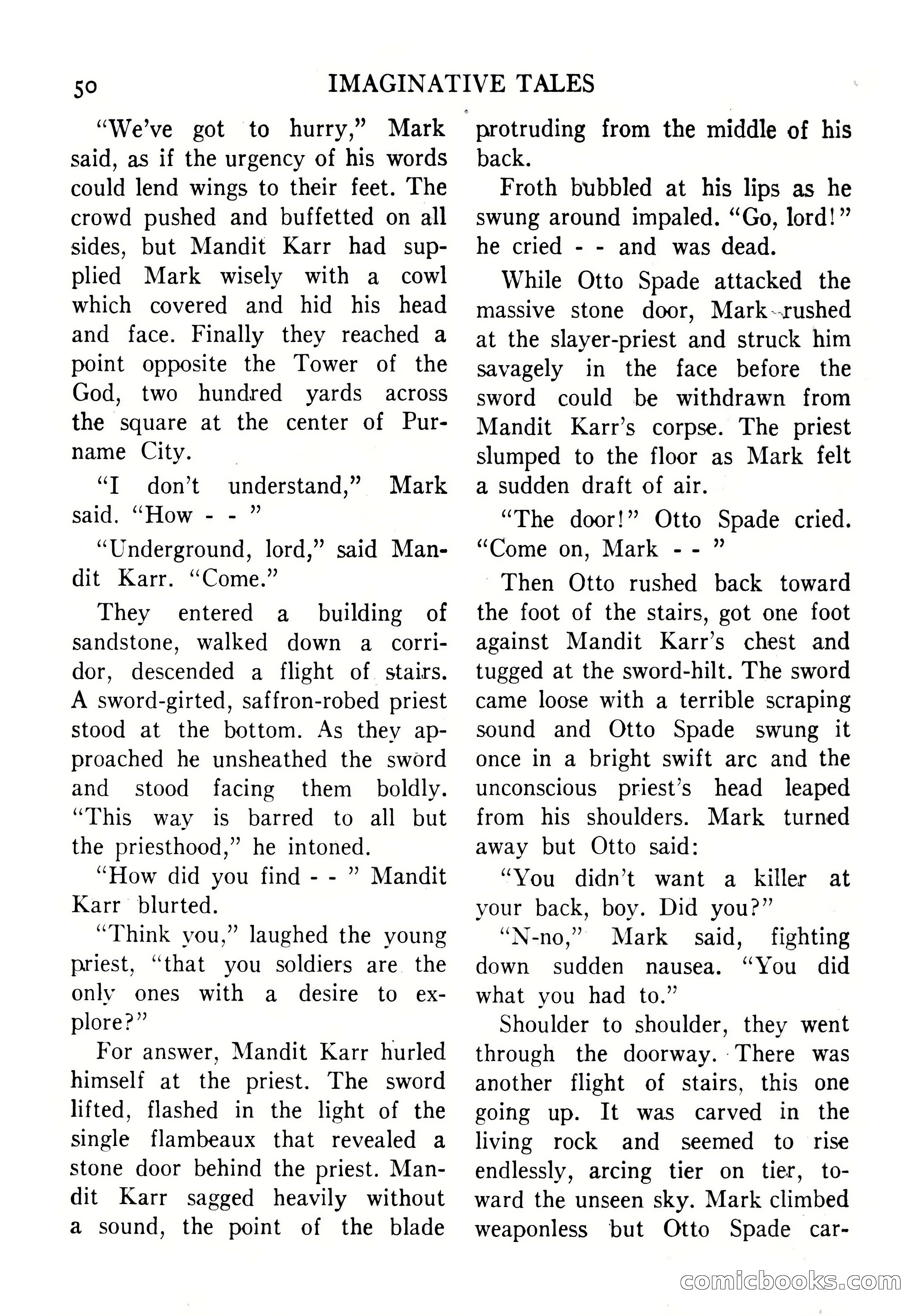 Imaginative Tales, September 1956 — page 50 of 132