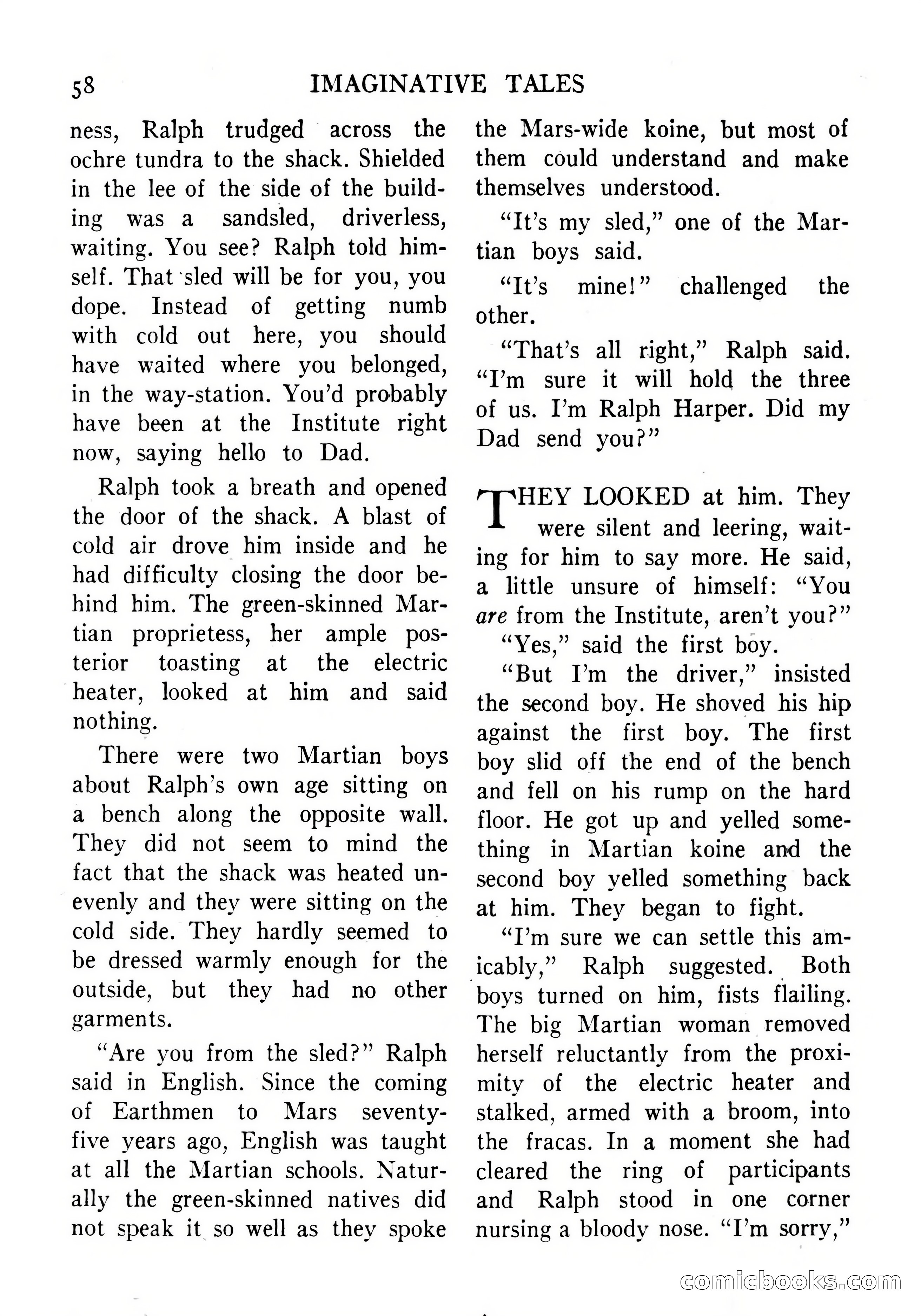 Imaginative Tales, September 1956 — page 58 of 132