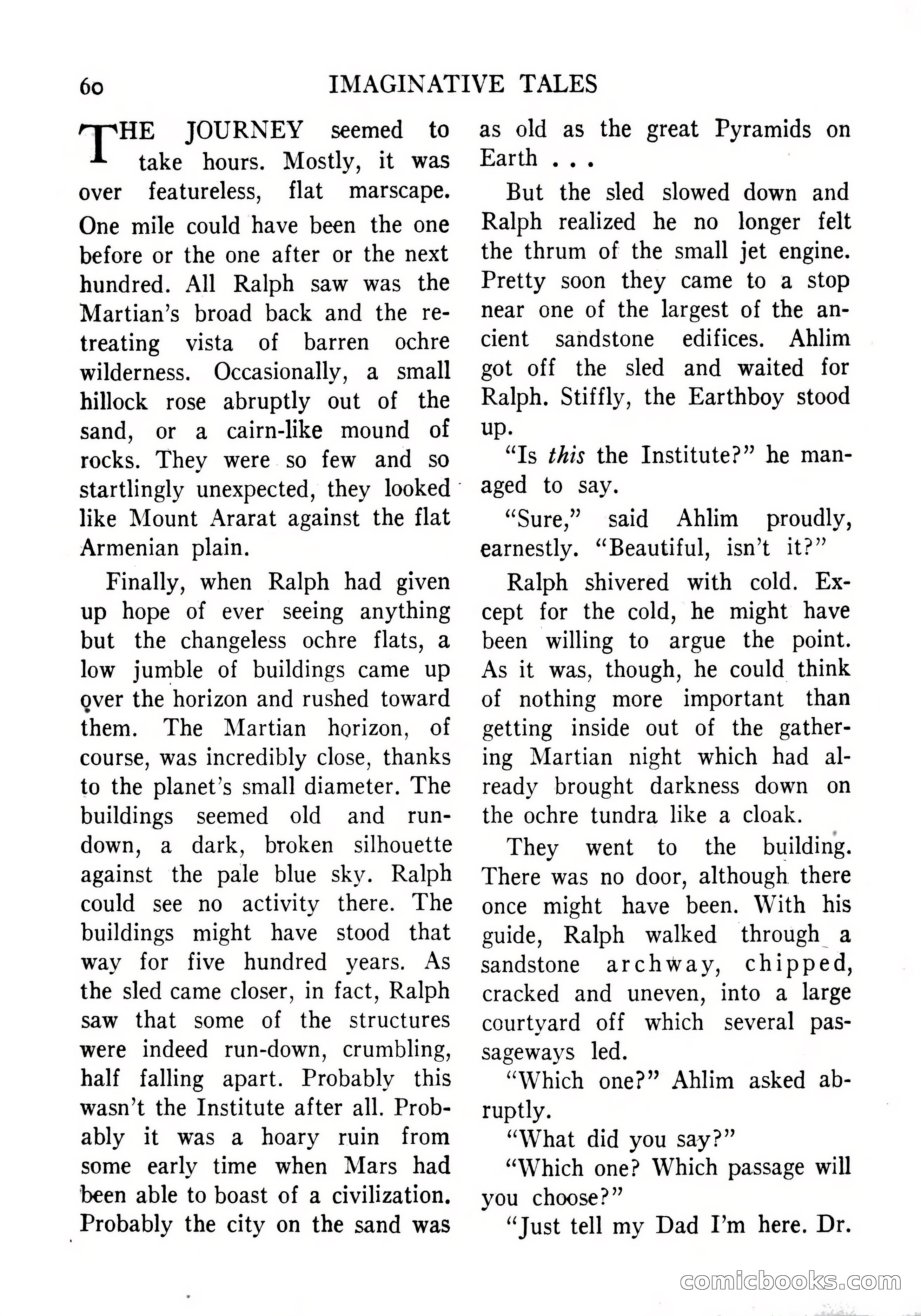 Imaginative Tales, September 1956 — page 60 of 132