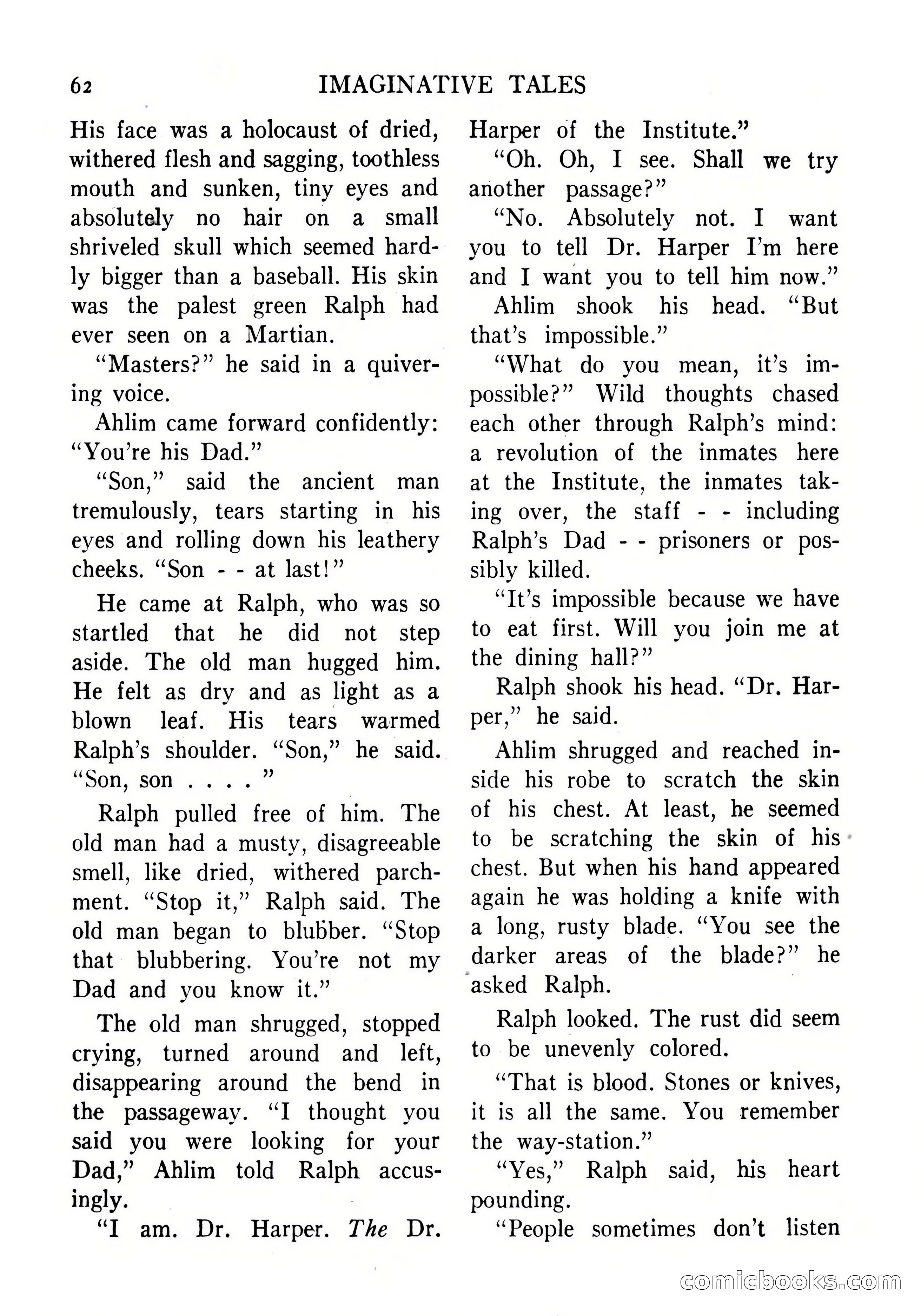 Imaginative Tales, September 1956 — page 62 of 132