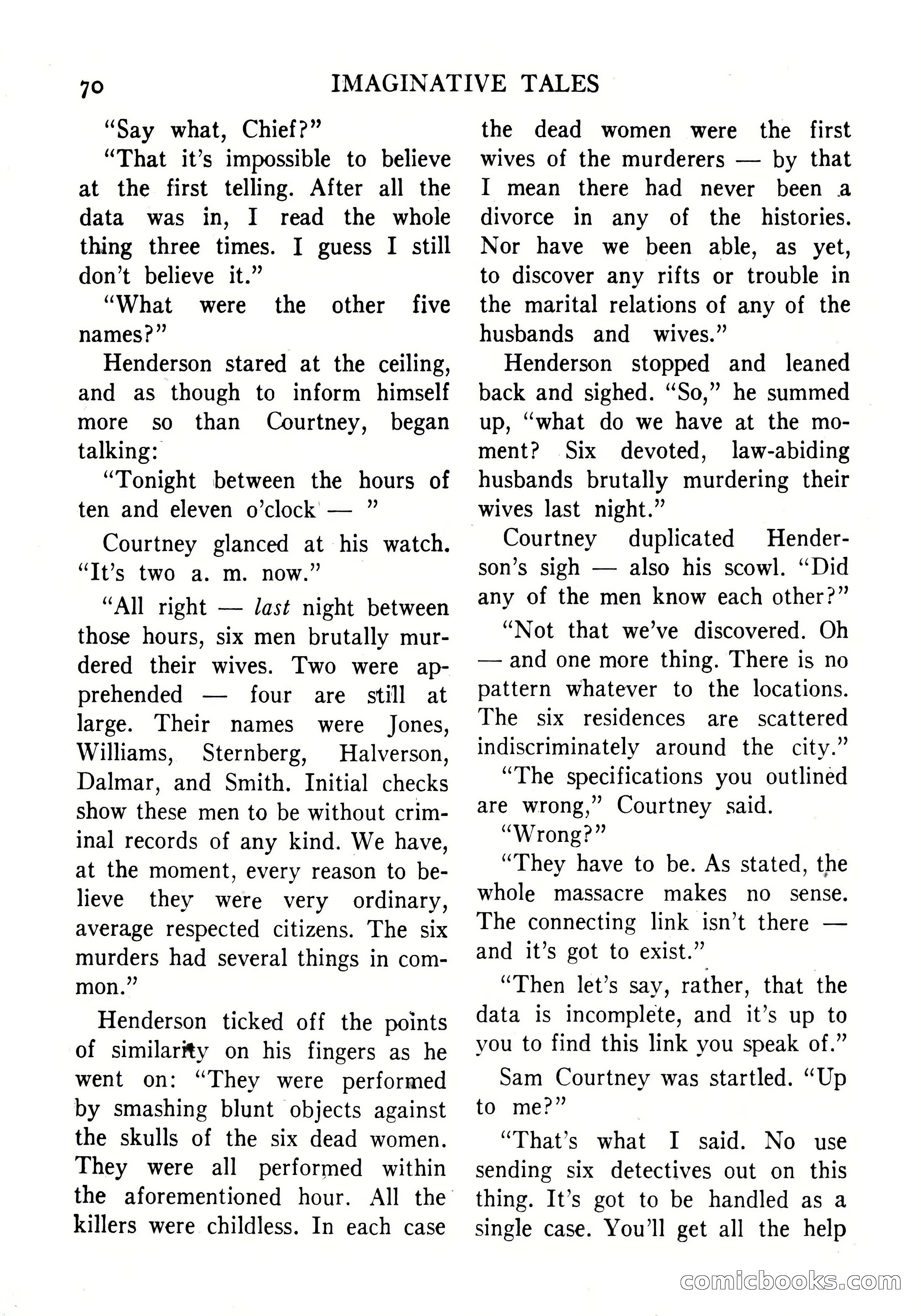 Imaginative Tales, September 1956 — page 70 of 132