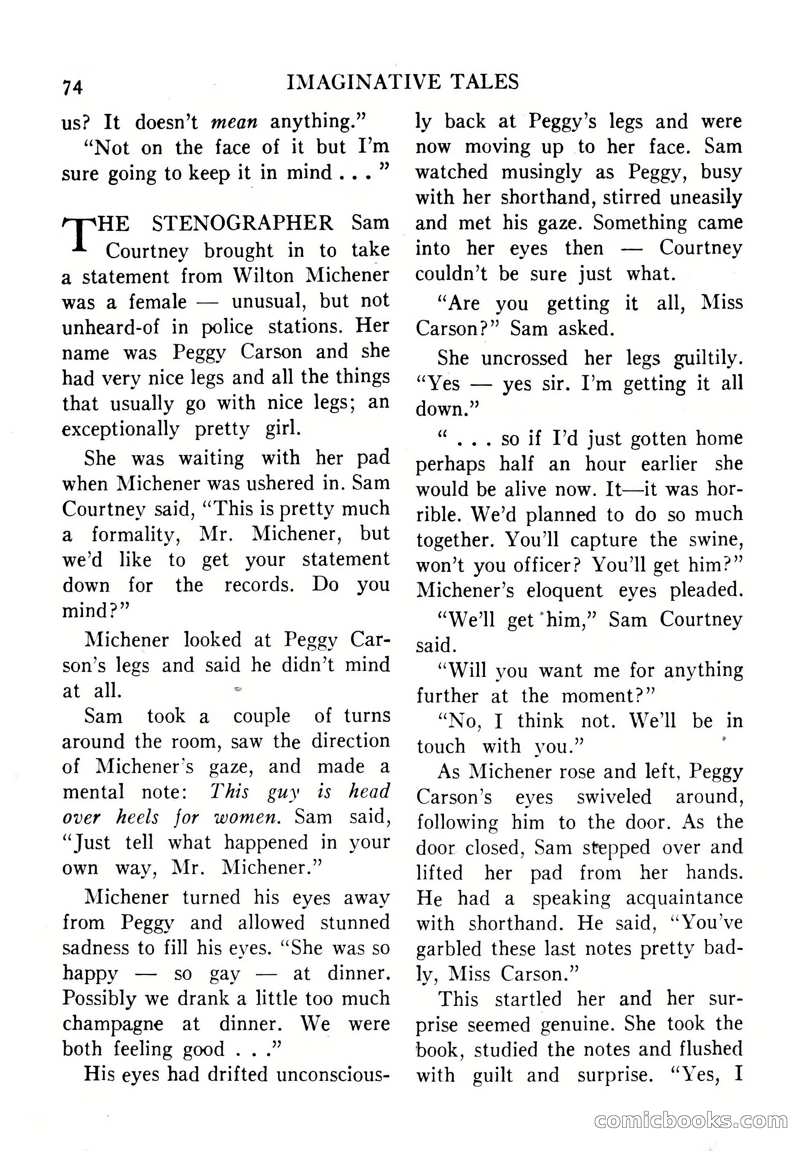 Imaginative Tales, September 1956 — page 74 of 132