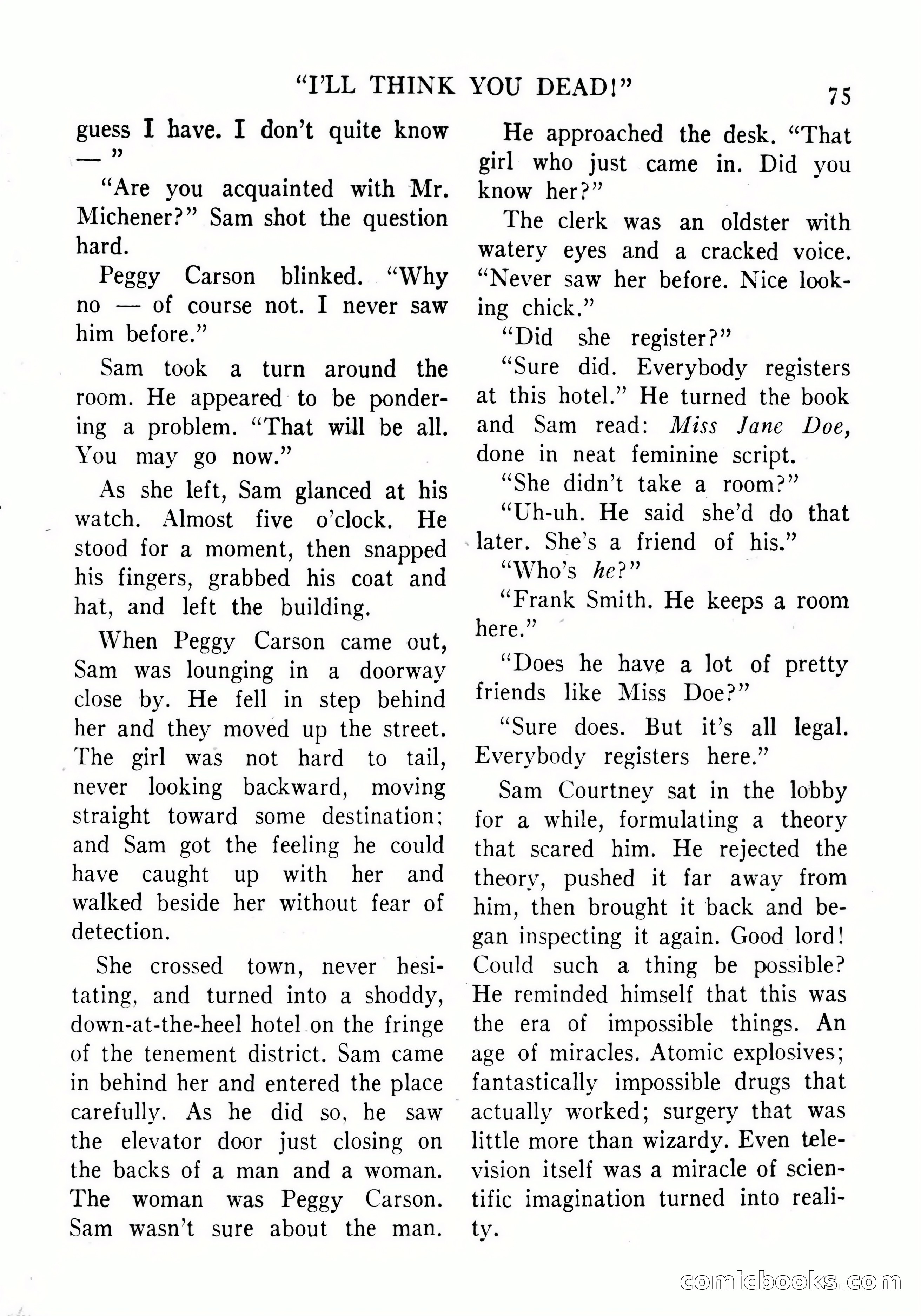 Imaginative Tales, September 1956 — page 75 of 132