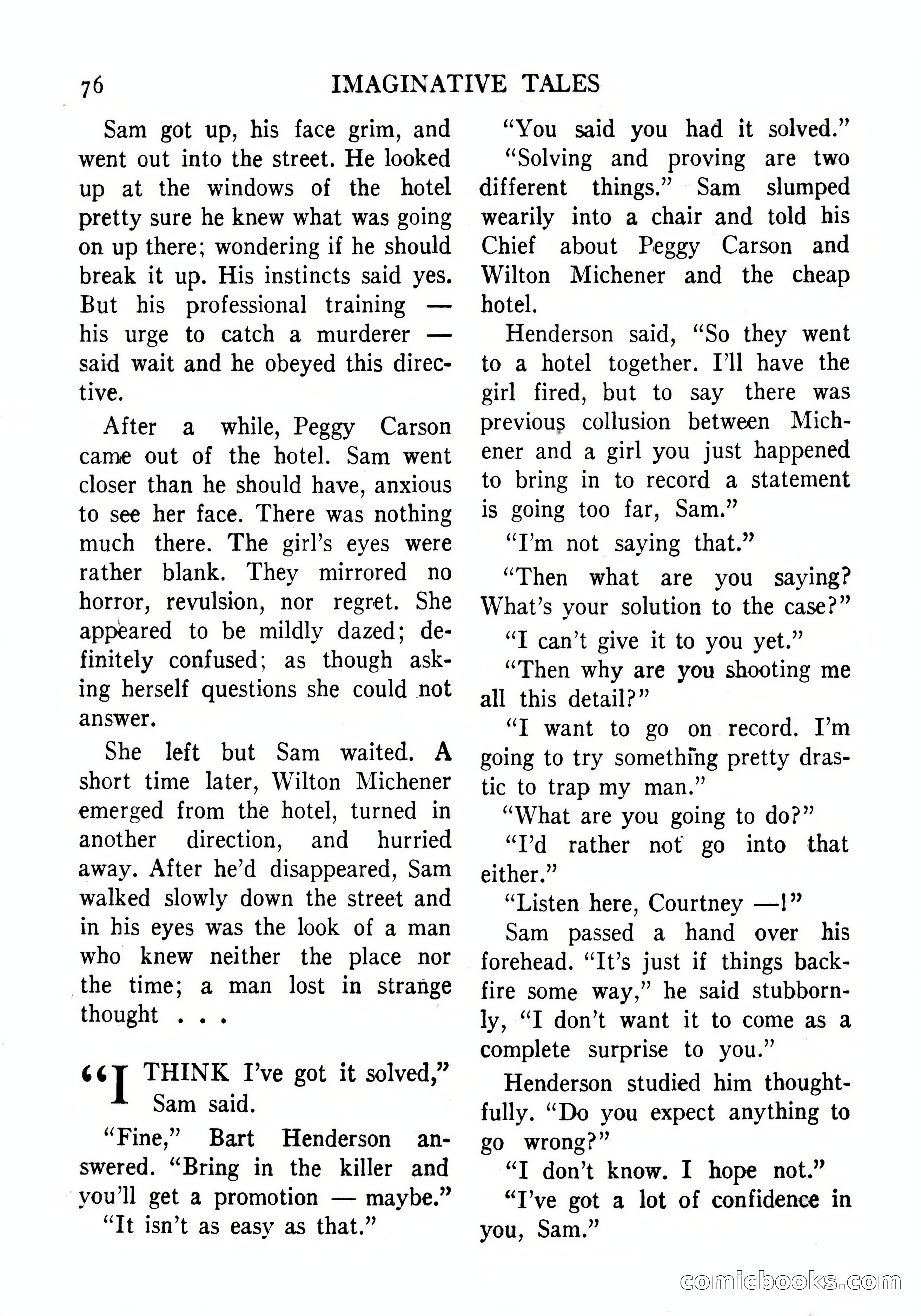 Imaginative Tales, September 1956 — page 76 of 132