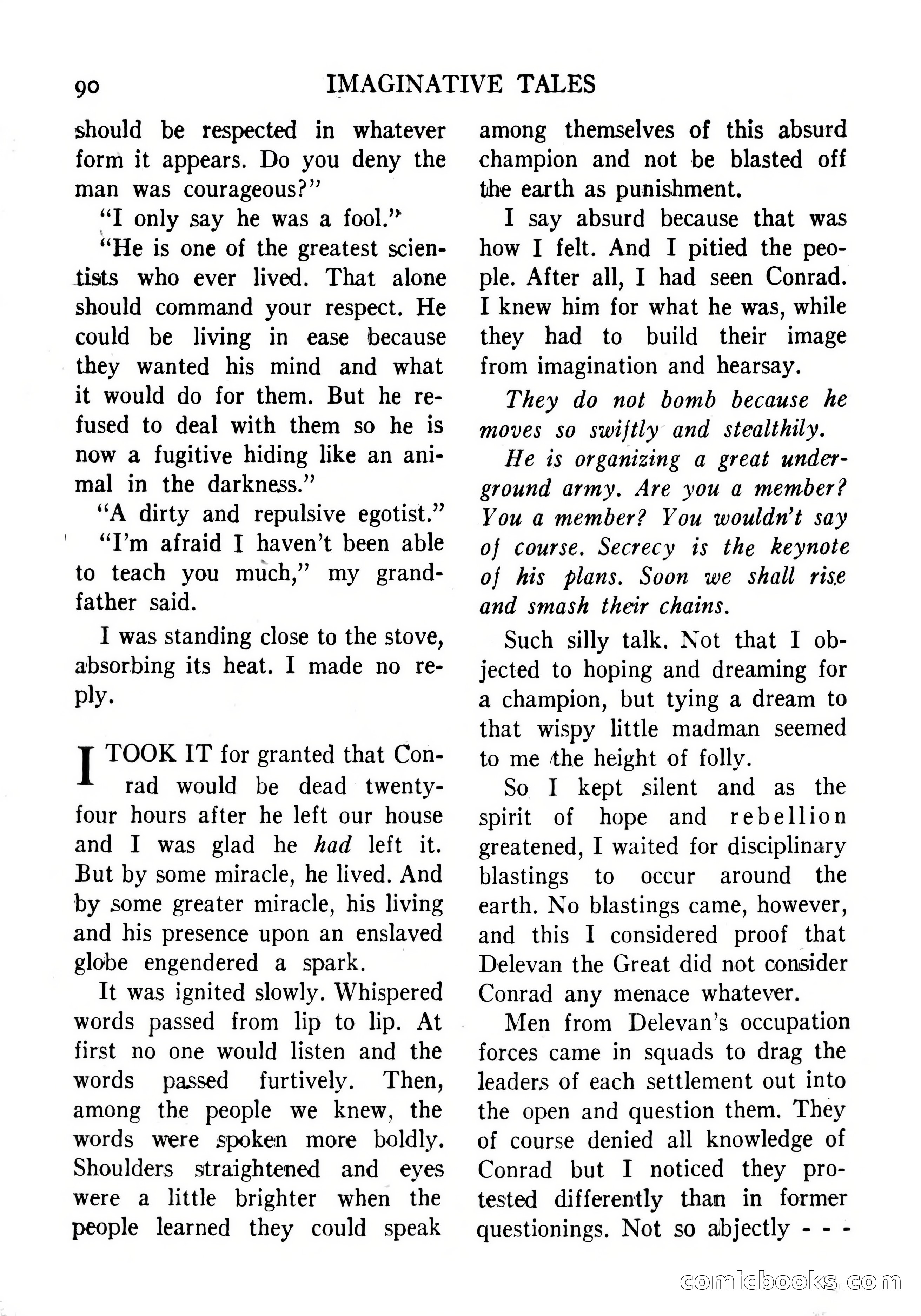 Imaginative Tales, September 1956 — page 90 of 132