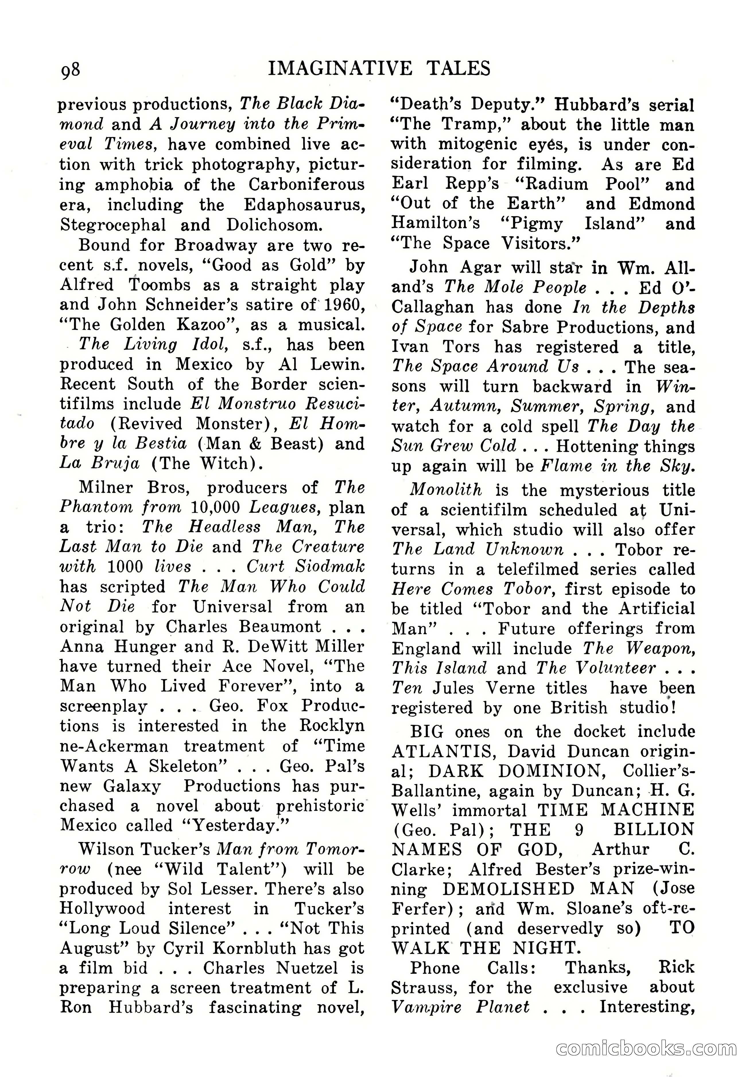 Imaginative Tales, September 1956 — page 98 of 132