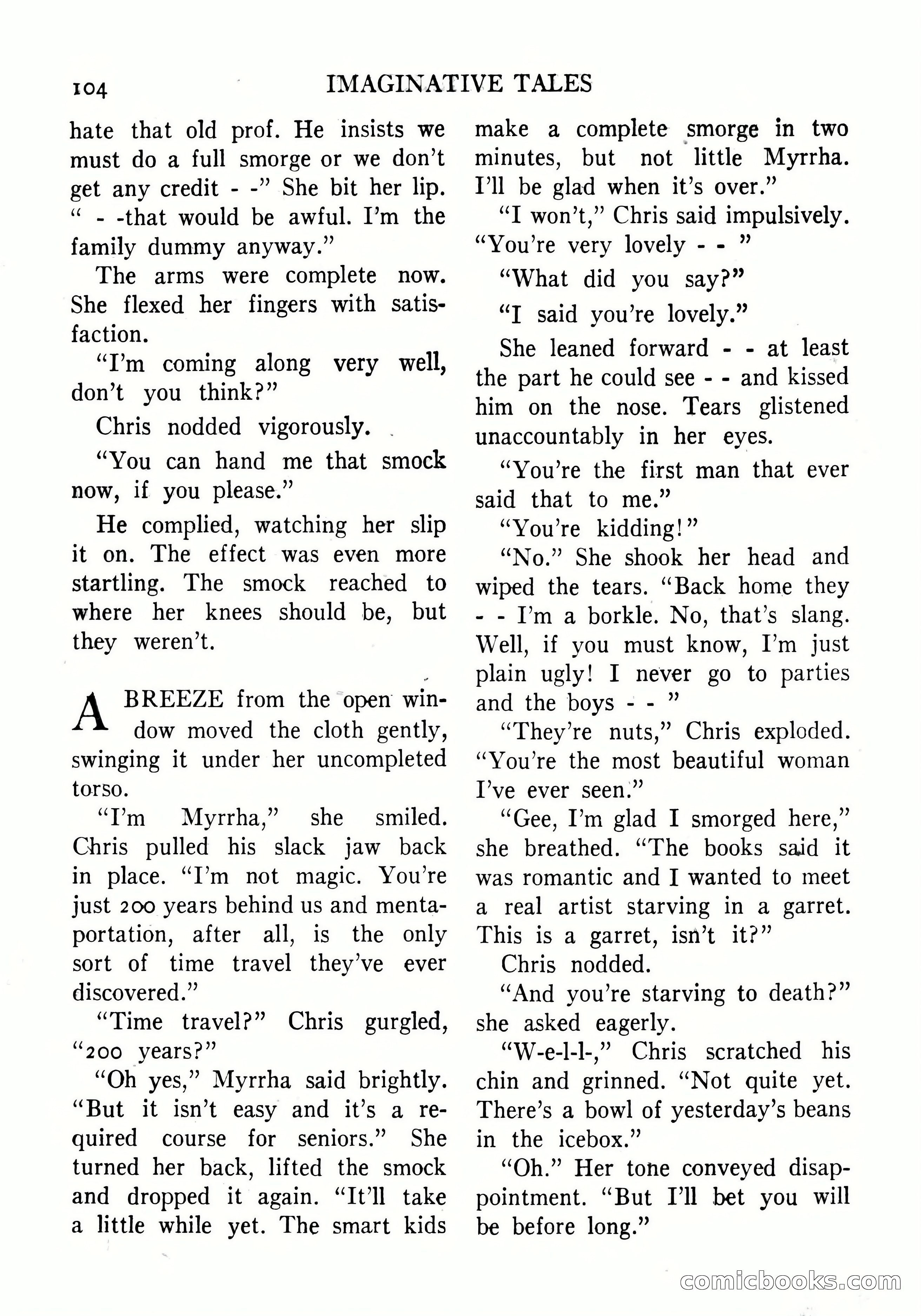 Imaginative Tales, September 1956 — page 104 of 132