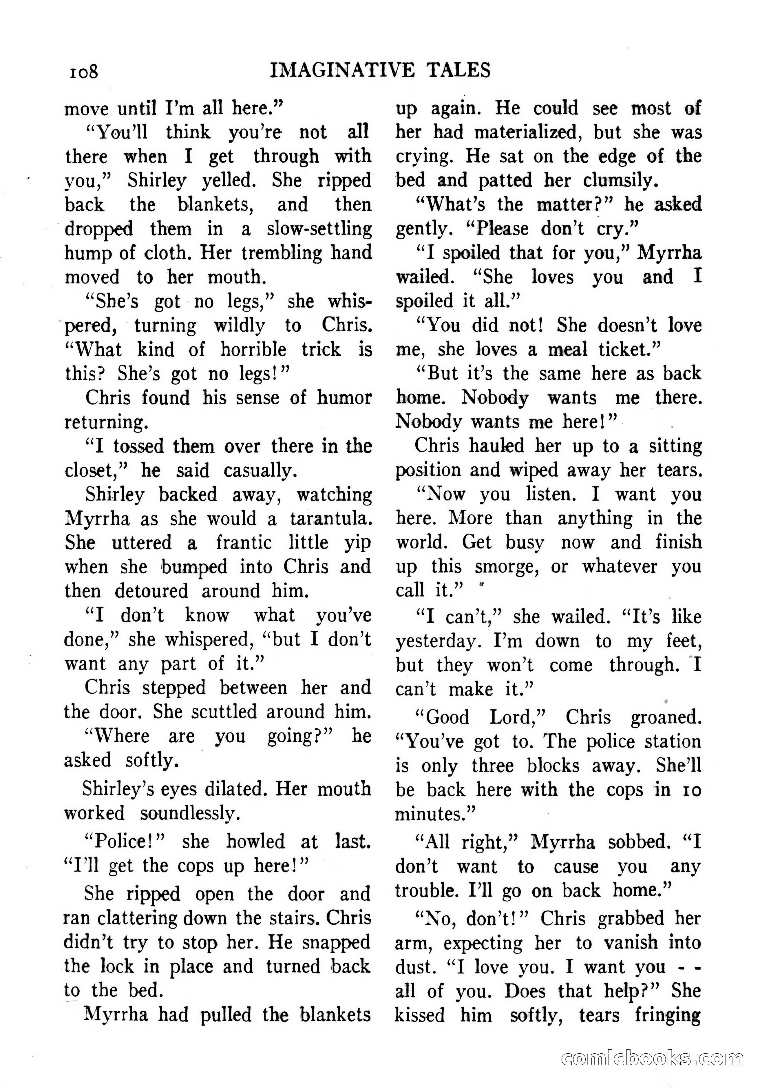 Imaginative Tales, September 1956 — page 108 of 132