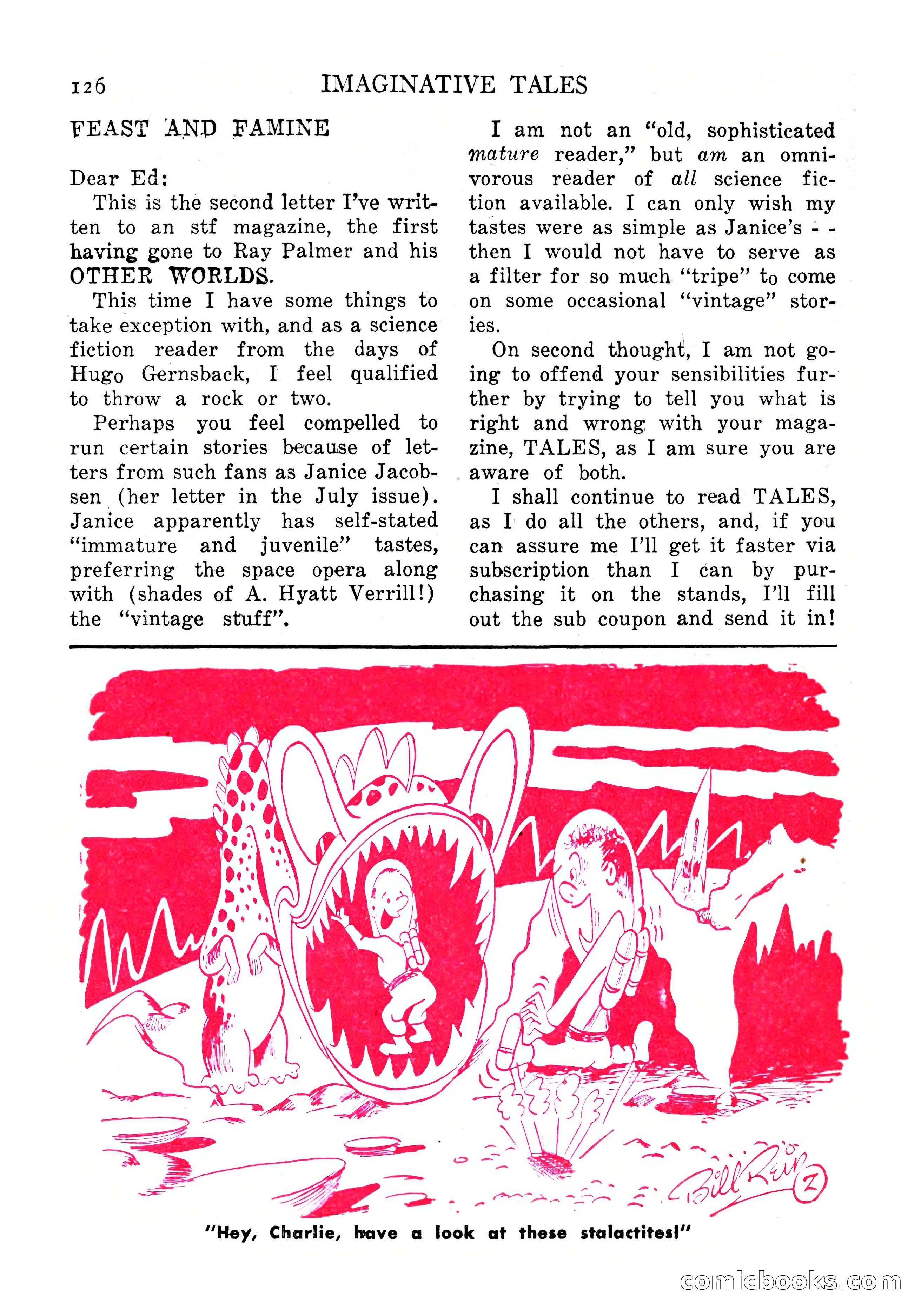 Imaginative Tales, September 1956 — page 126 of 132