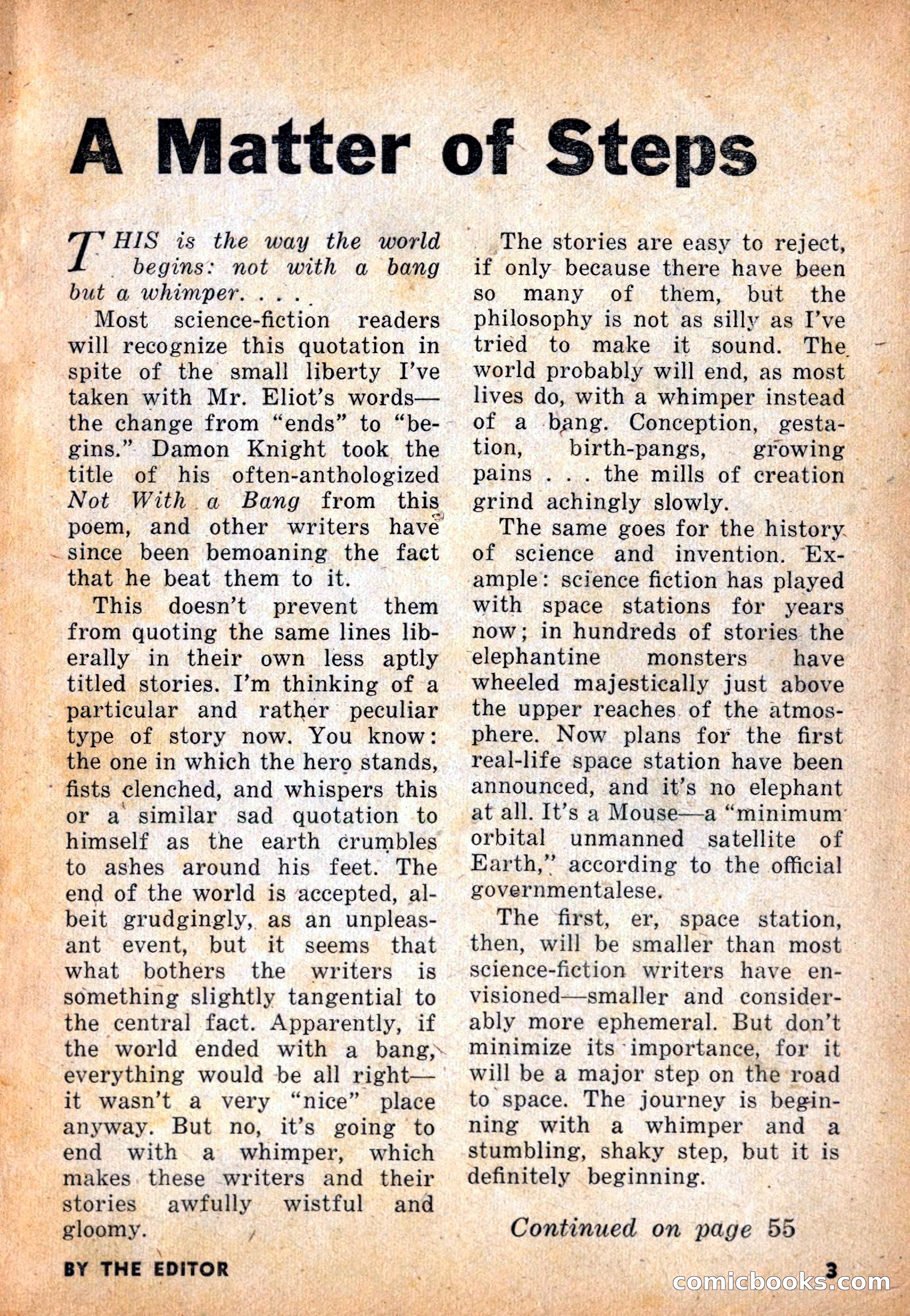 Infinity Science Fiction, November 1955 — page 3 of 132