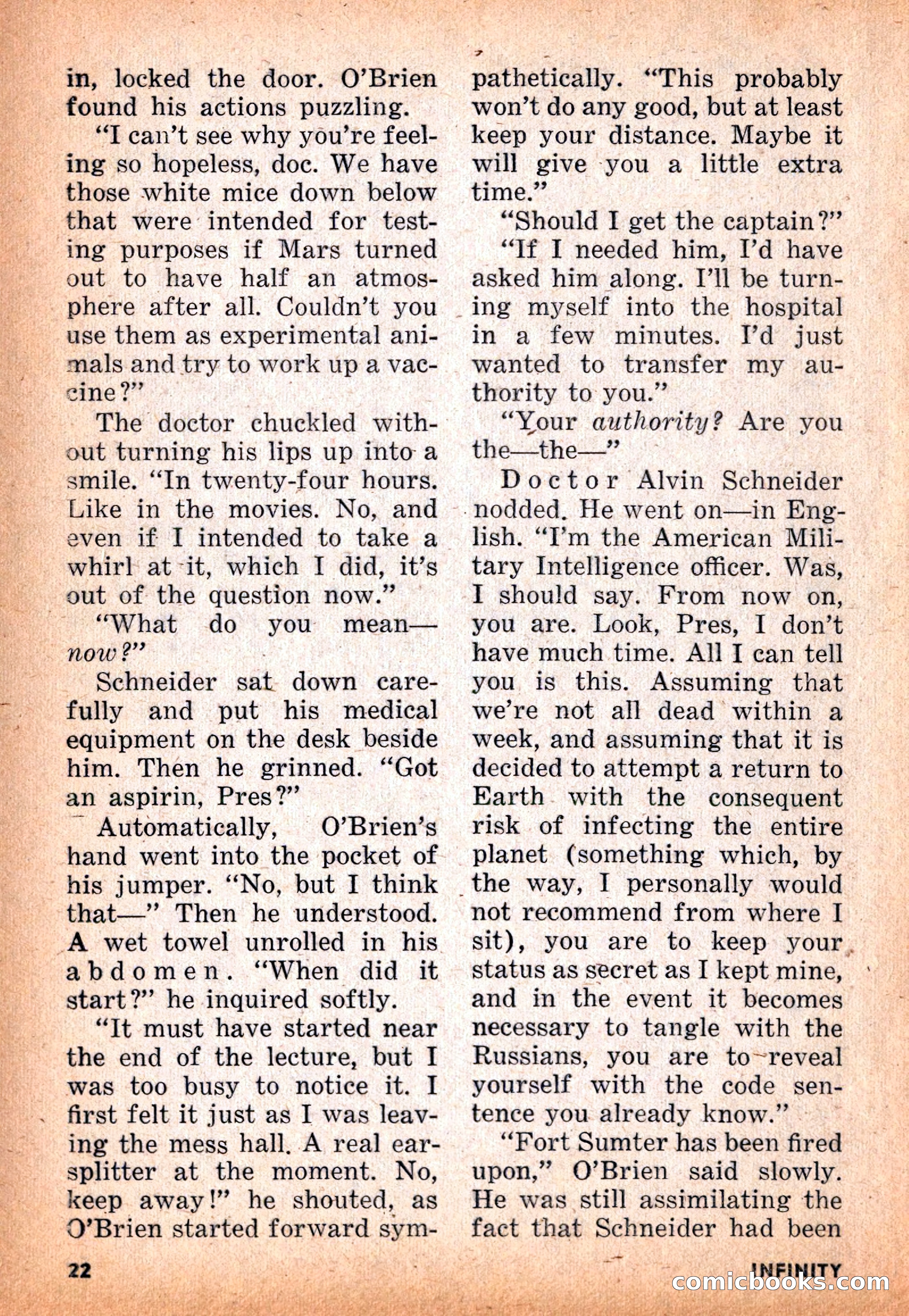 Infinity Science Fiction, November 1955 — page 22 of 132