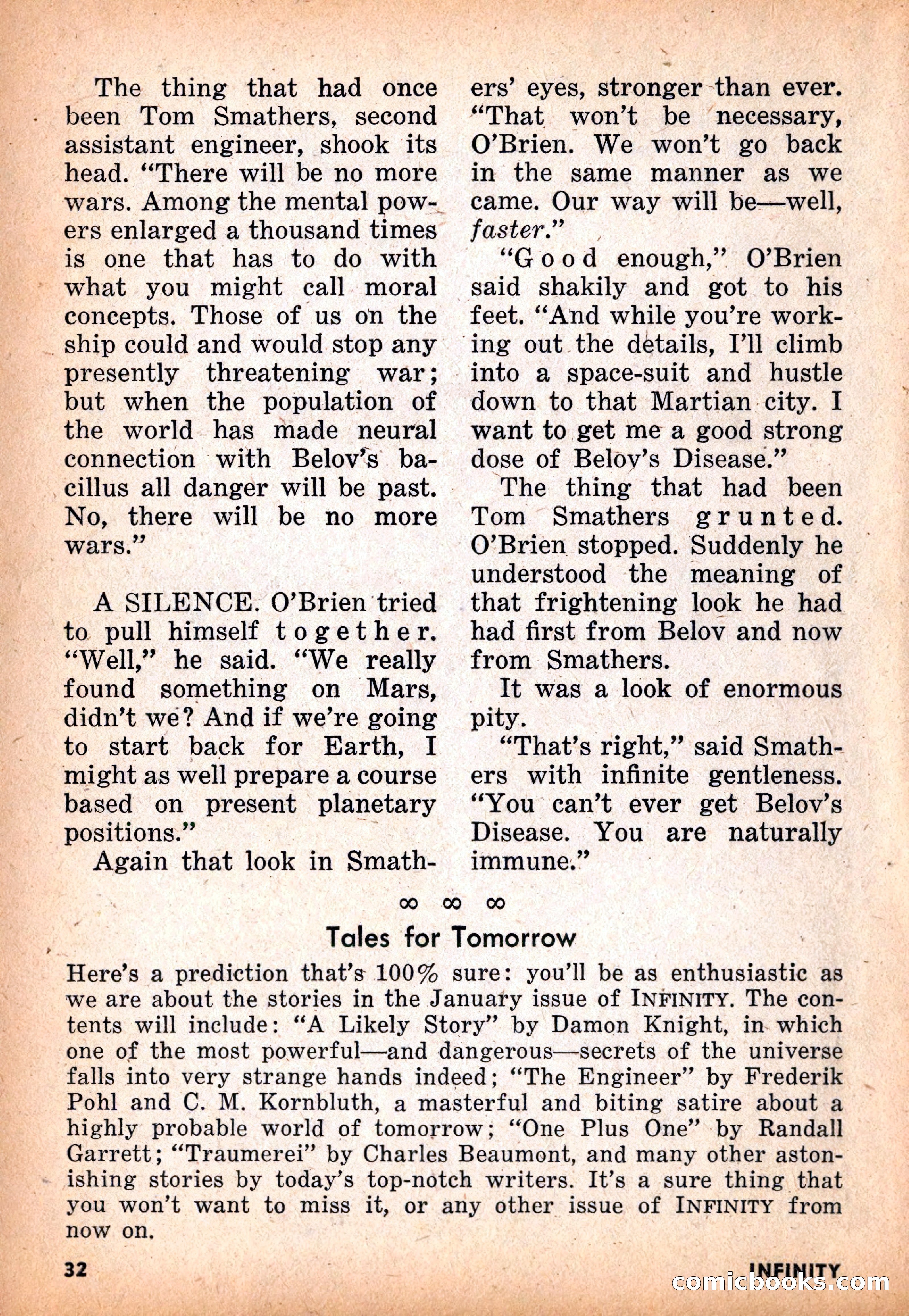 Infinity Science Fiction, November 1955 — page 32 of 132