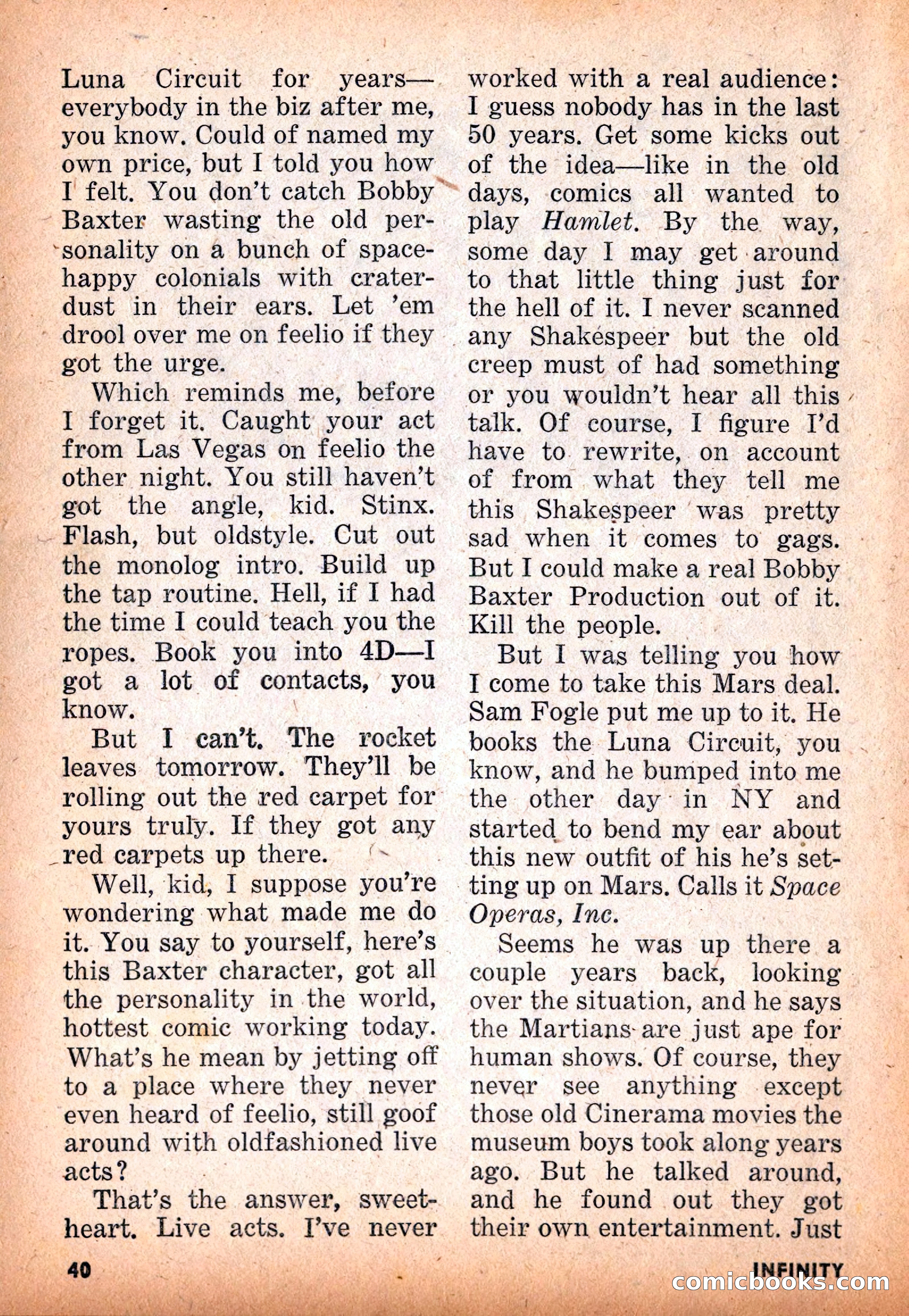 Infinity Science Fiction, November 1955 — page 40 of 132