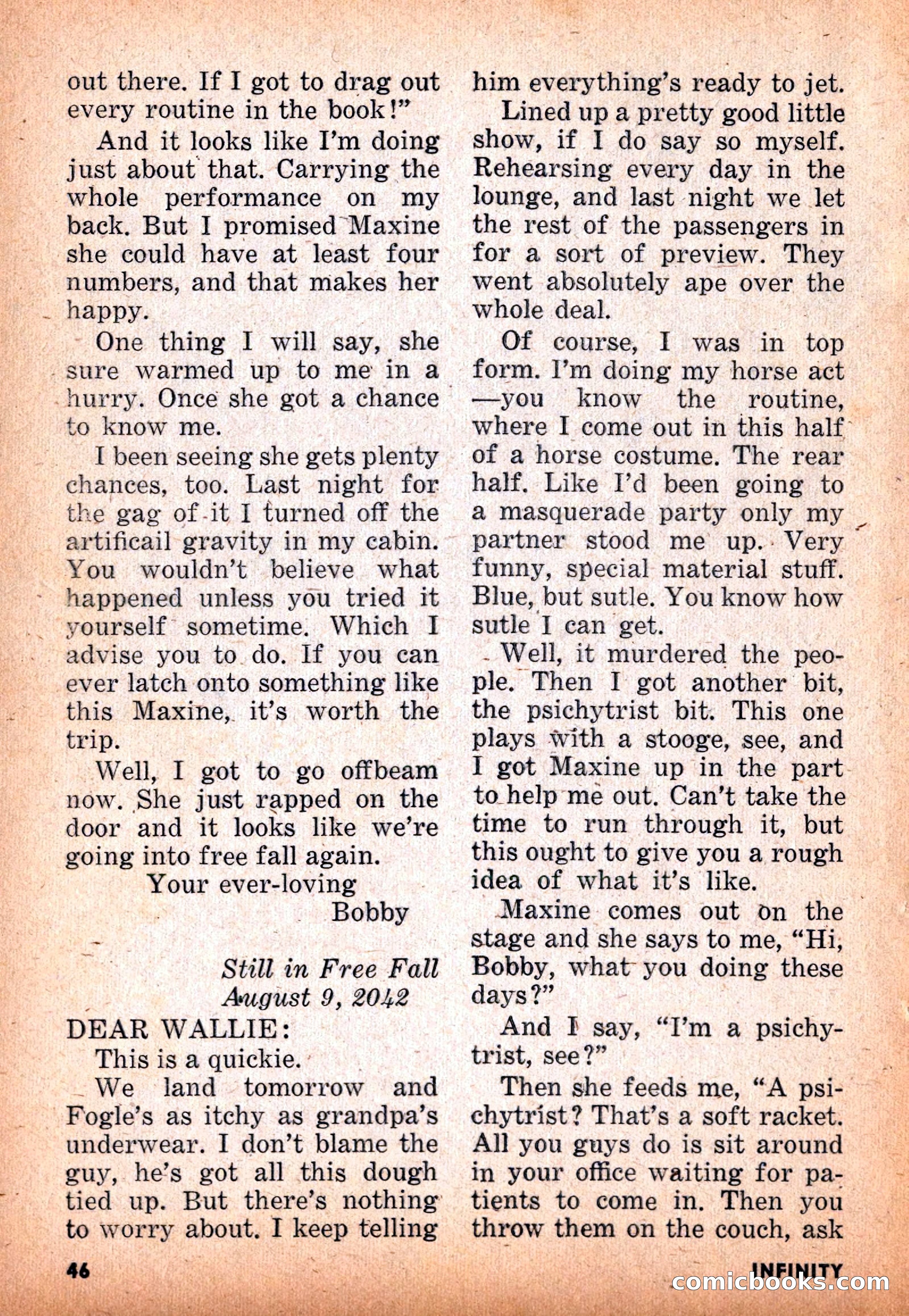 Infinity Science Fiction, November 1955 — page 46 of 132