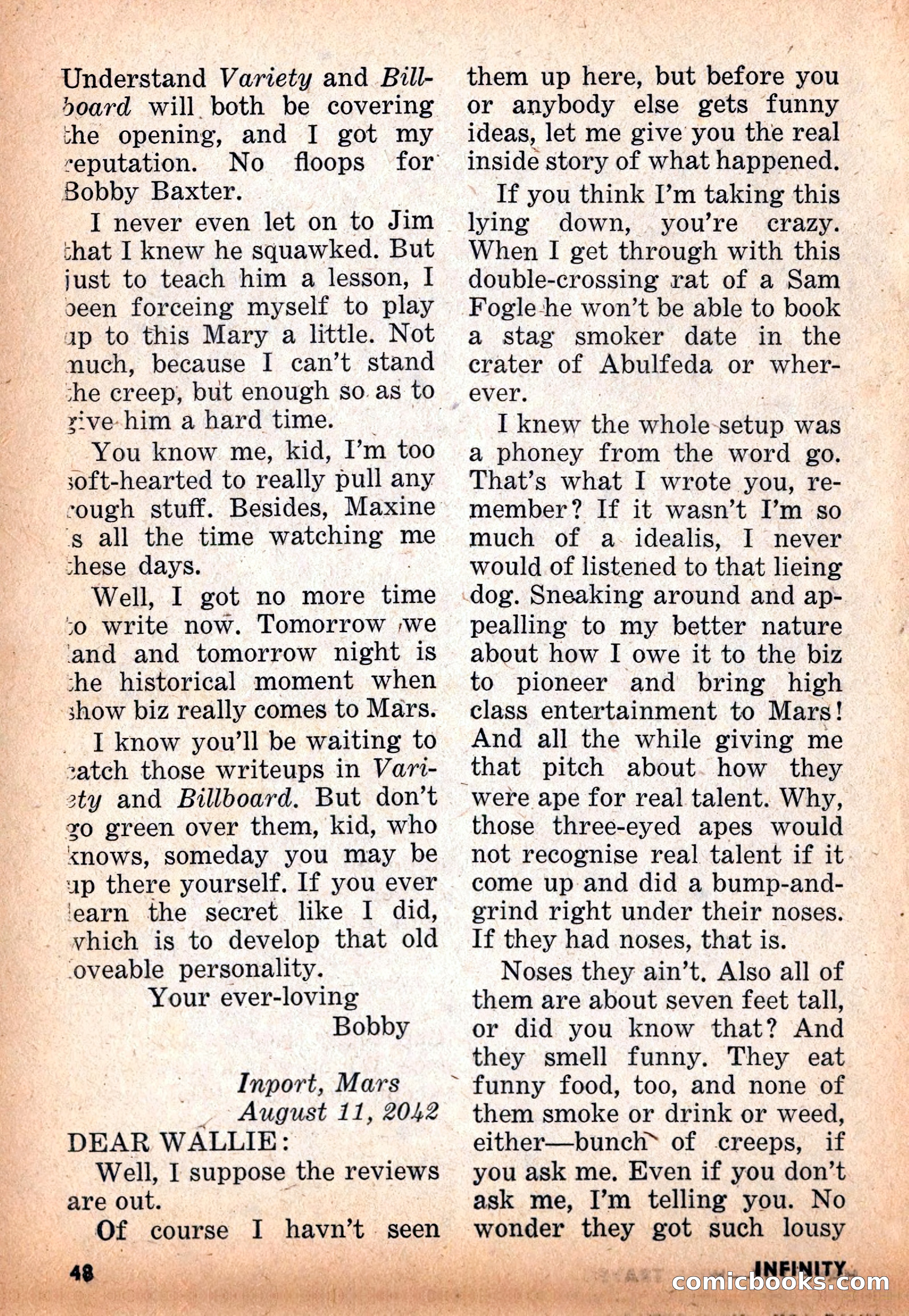Infinity Science Fiction, November 1955 — page 48 of 132
