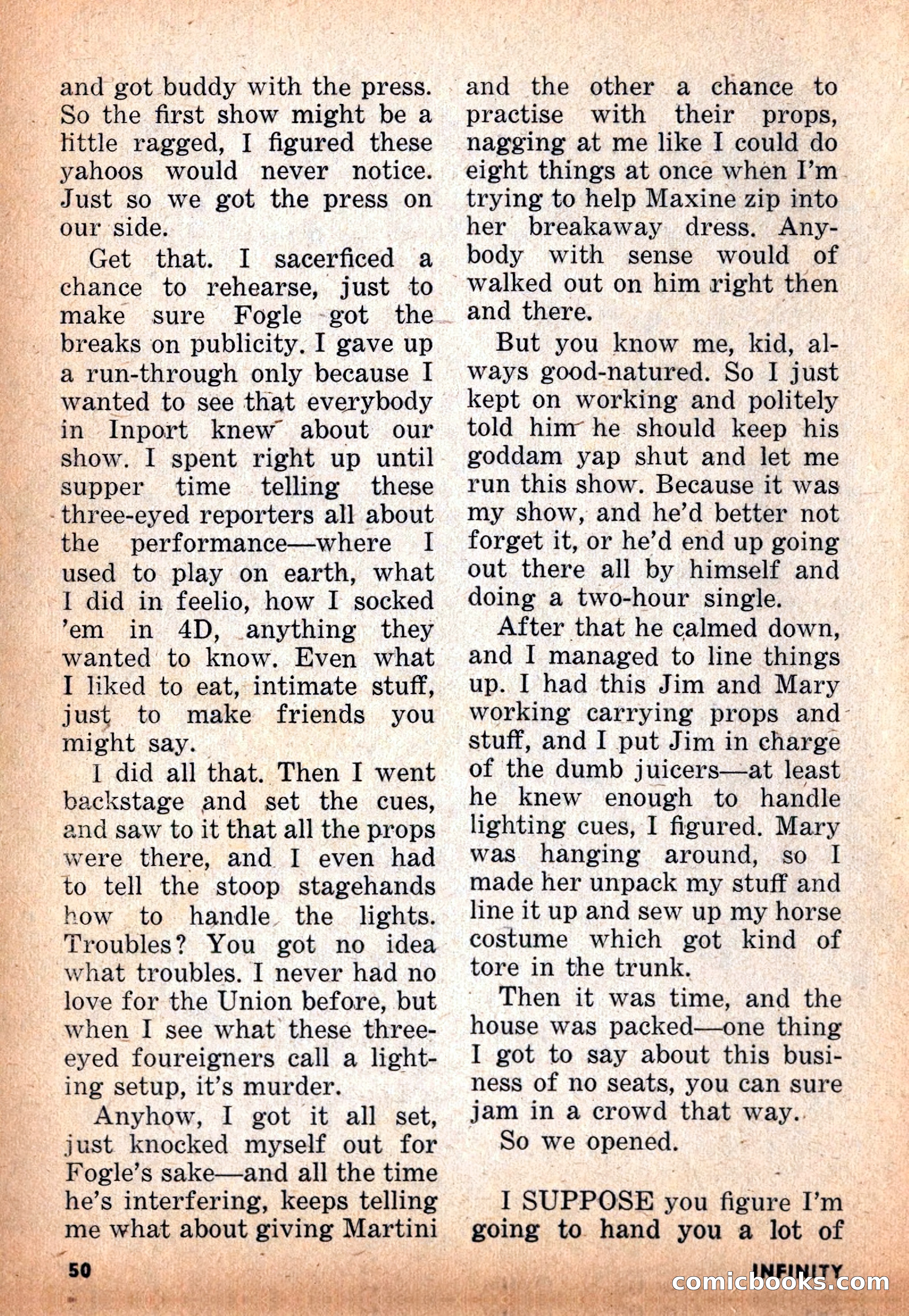 Infinity Science Fiction, November 1955 — page 50 of 132