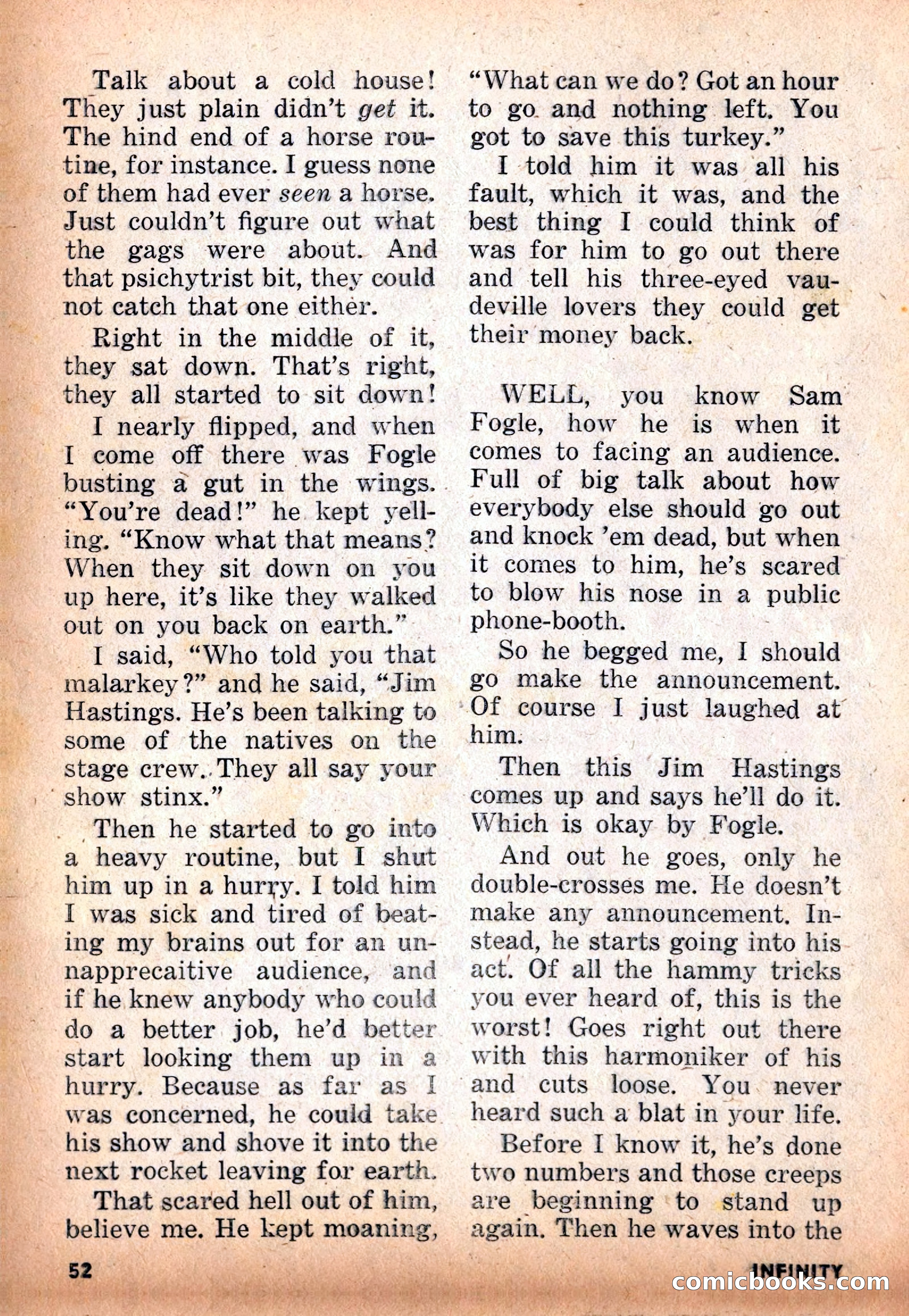 Infinity Science Fiction, November 1955 — page 52 of 132