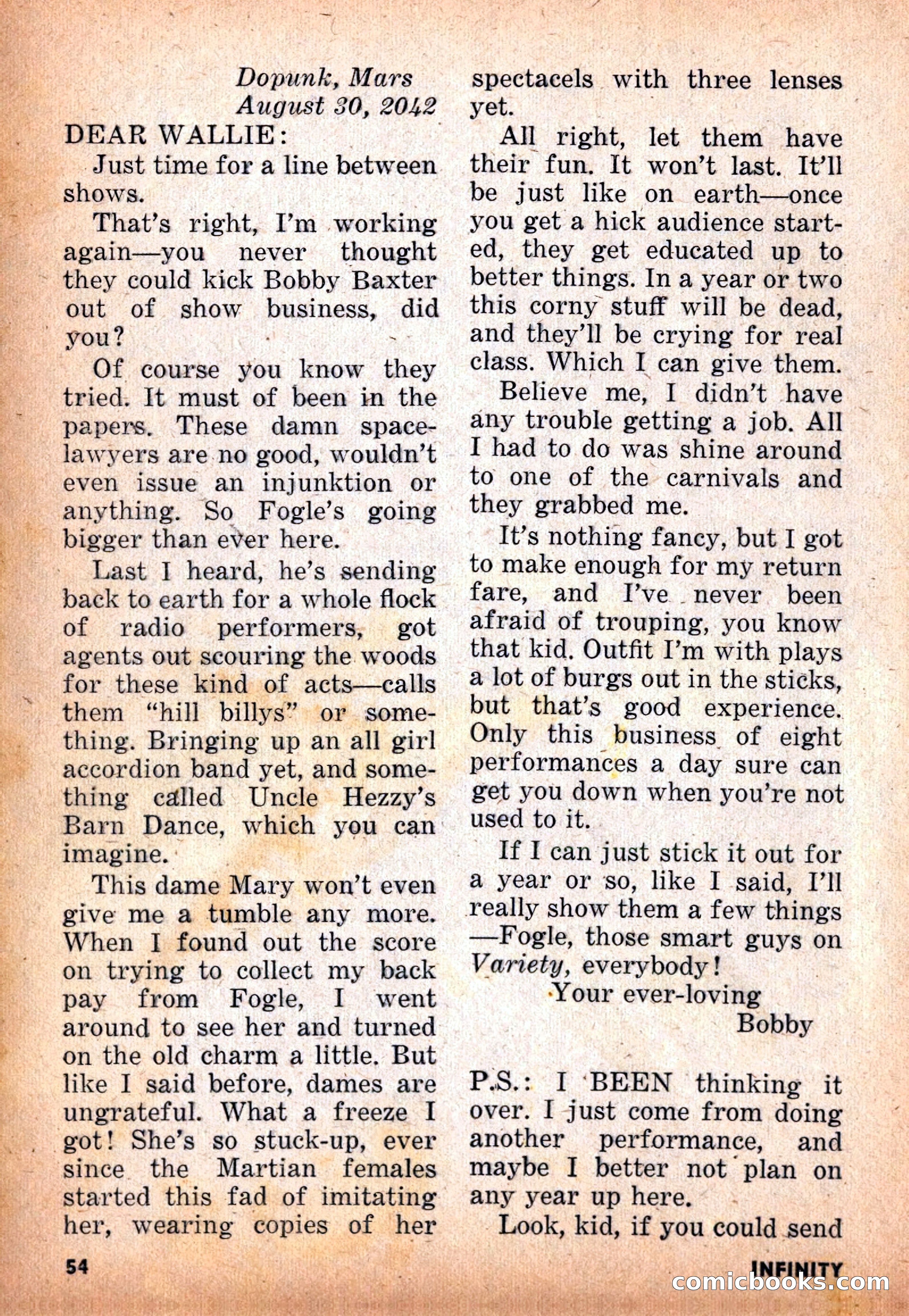 Infinity Science Fiction, November 1955 — page 54 of 132