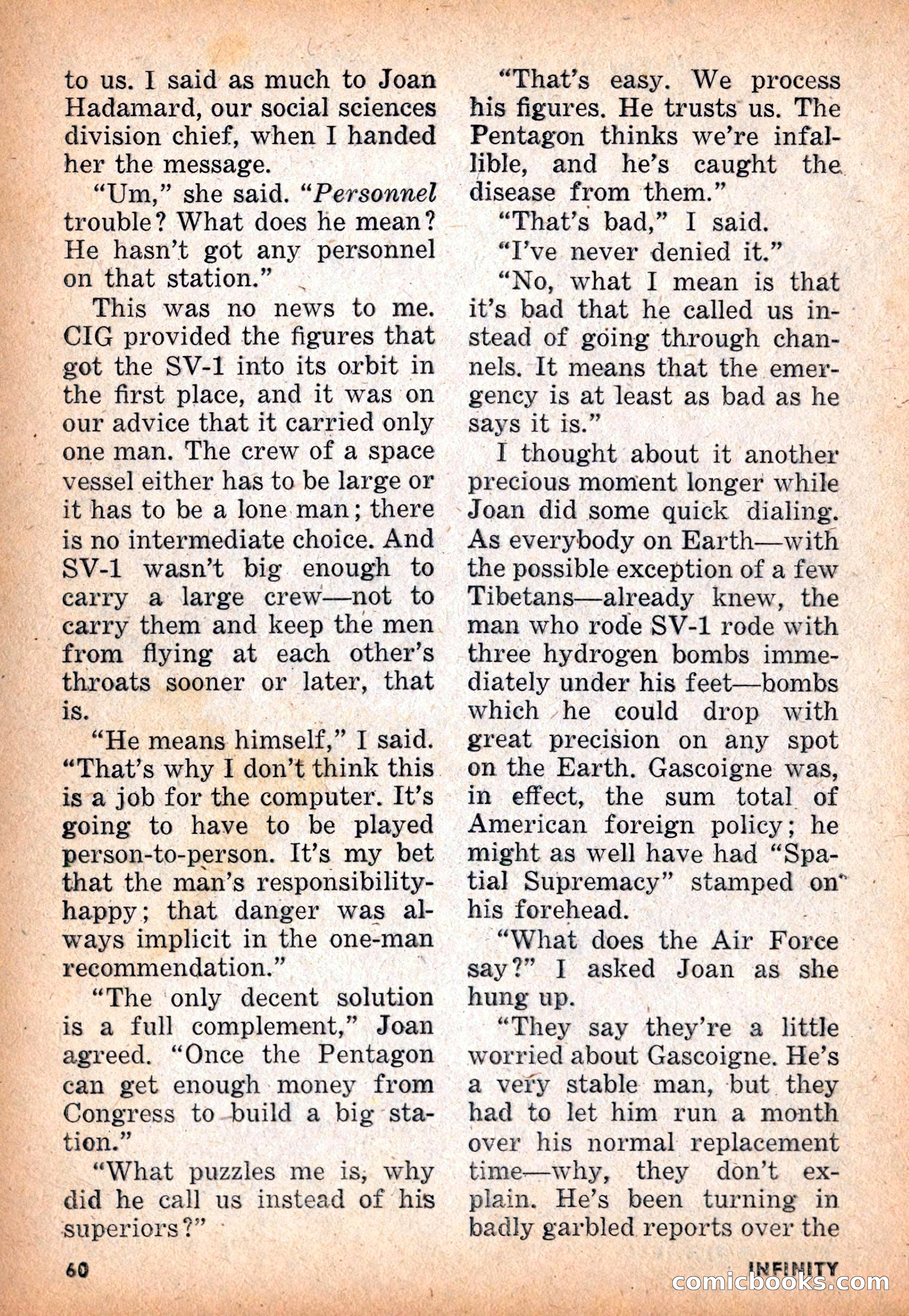 Infinity Science Fiction, November 1955 — page 60 of 132