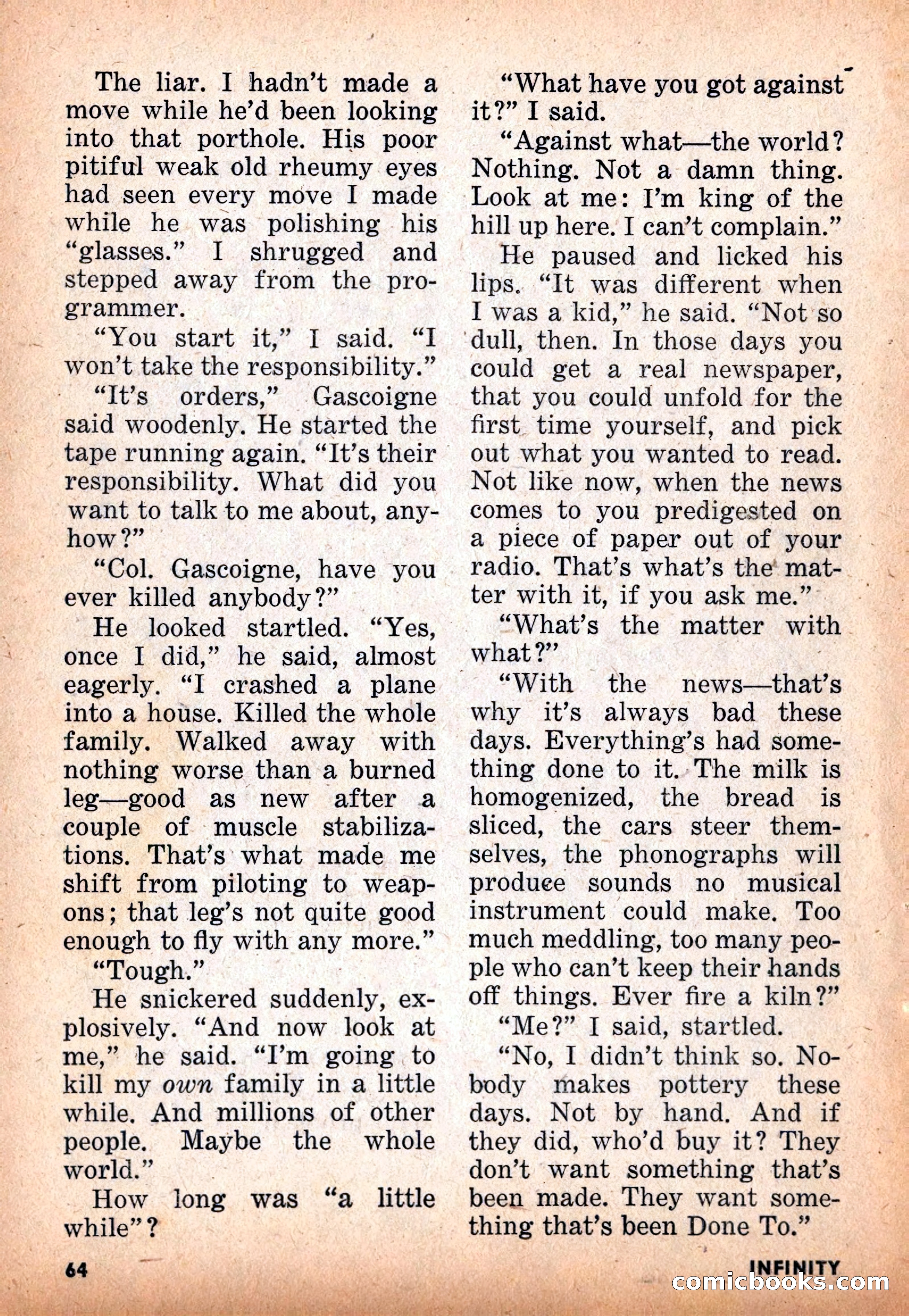 Infinity Science Fiction, November 1955 — page 64 of 132