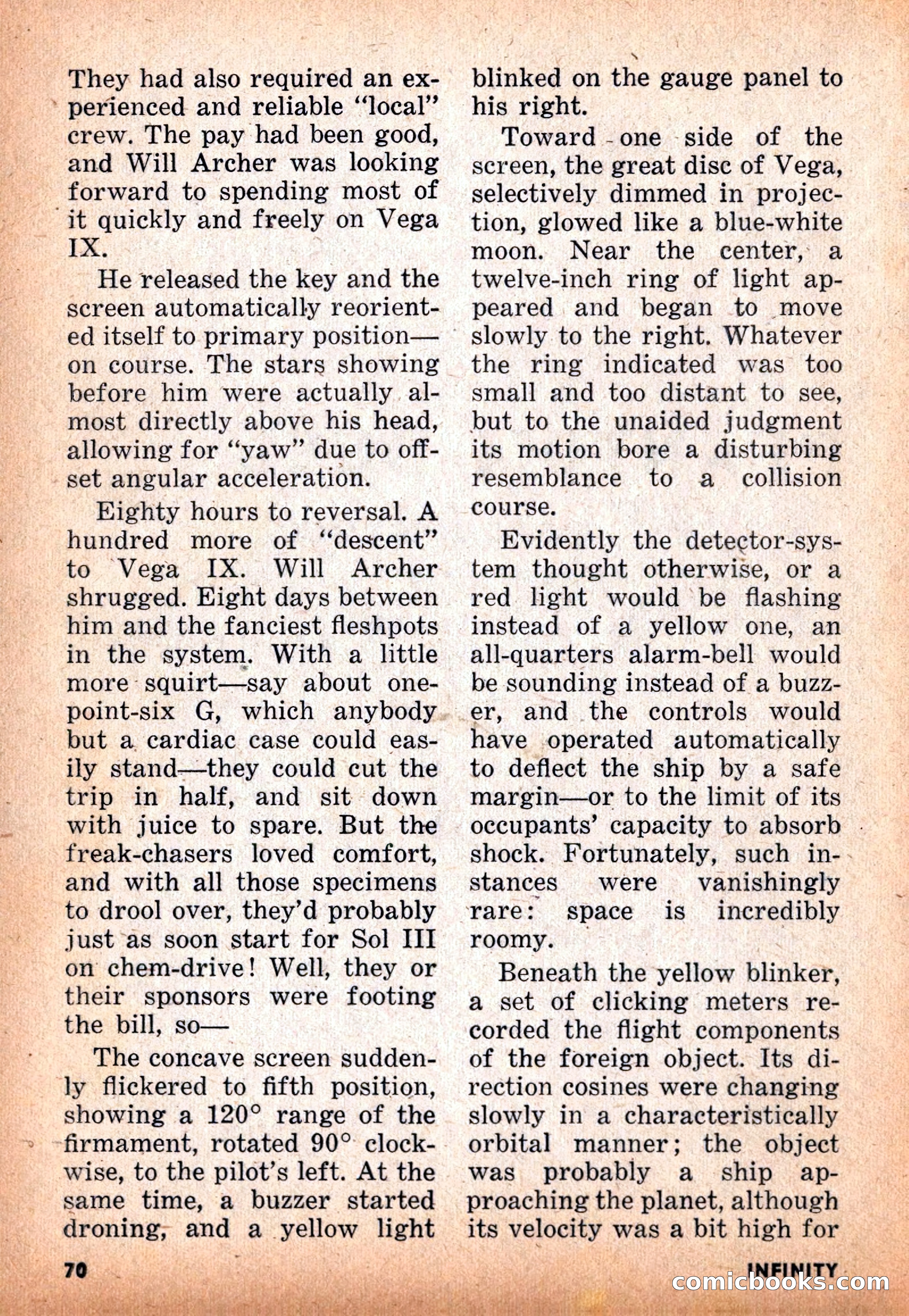 Infinity Science Fiction, November 1955 — page 70 of 132