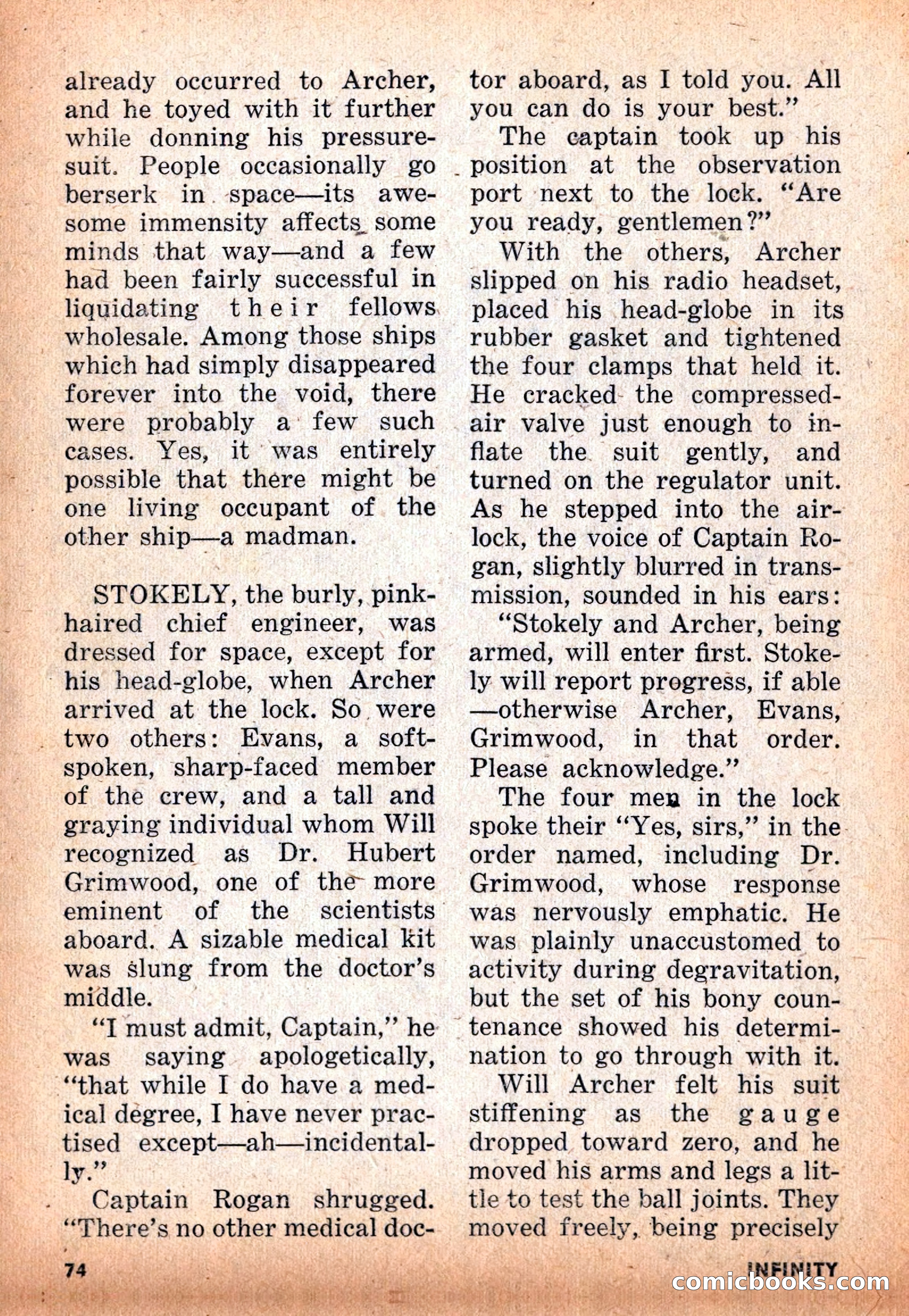 Infinity Science Fiction, November 1955 — page 74 of 132