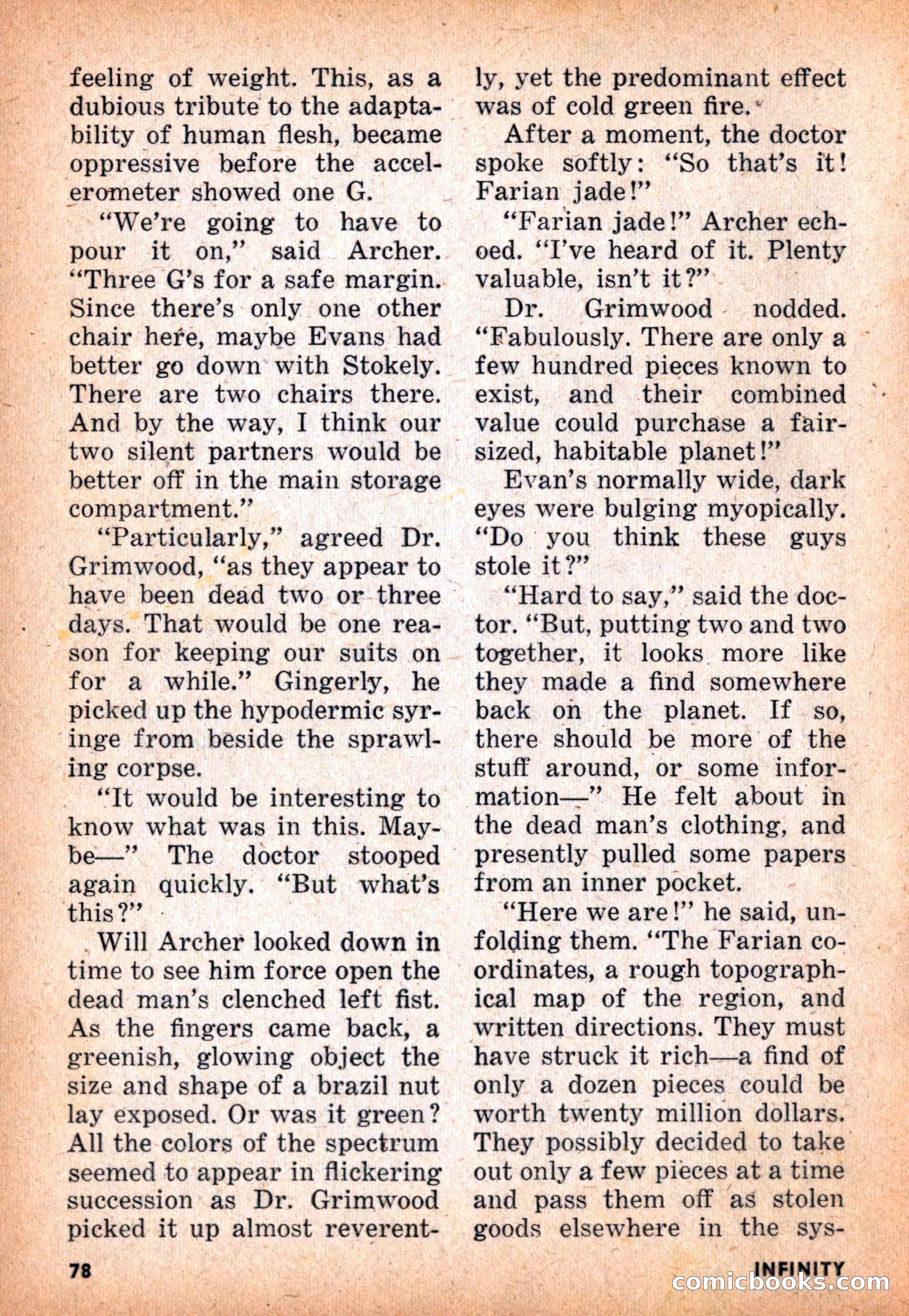 Infinity Science Fiction, November 1955 — page 78 of 132