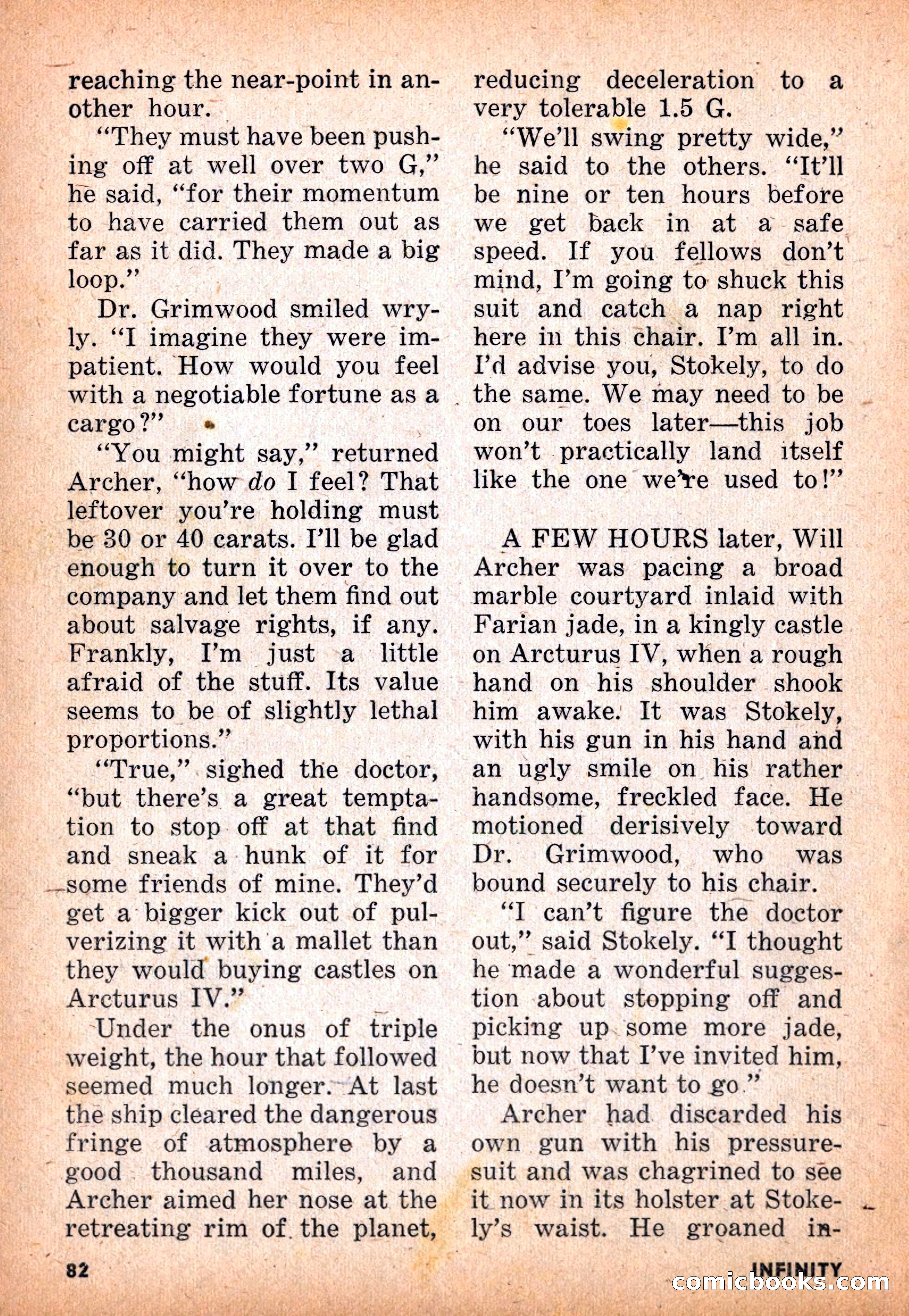 Infinity Science Fiction, November 1955 — page 82 of 132
