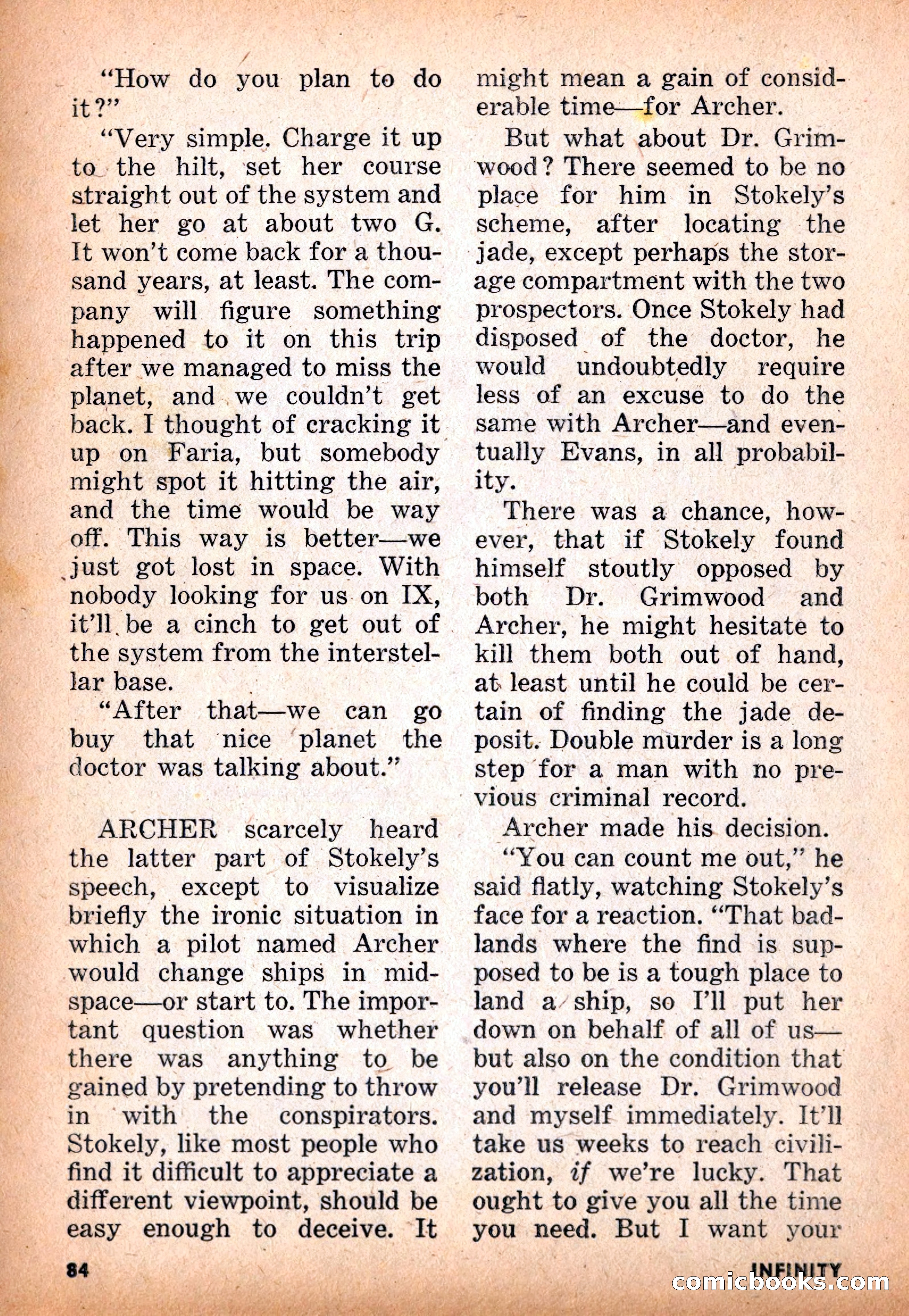 Infinity Science Fiction, November 1955 — page 84 of 132