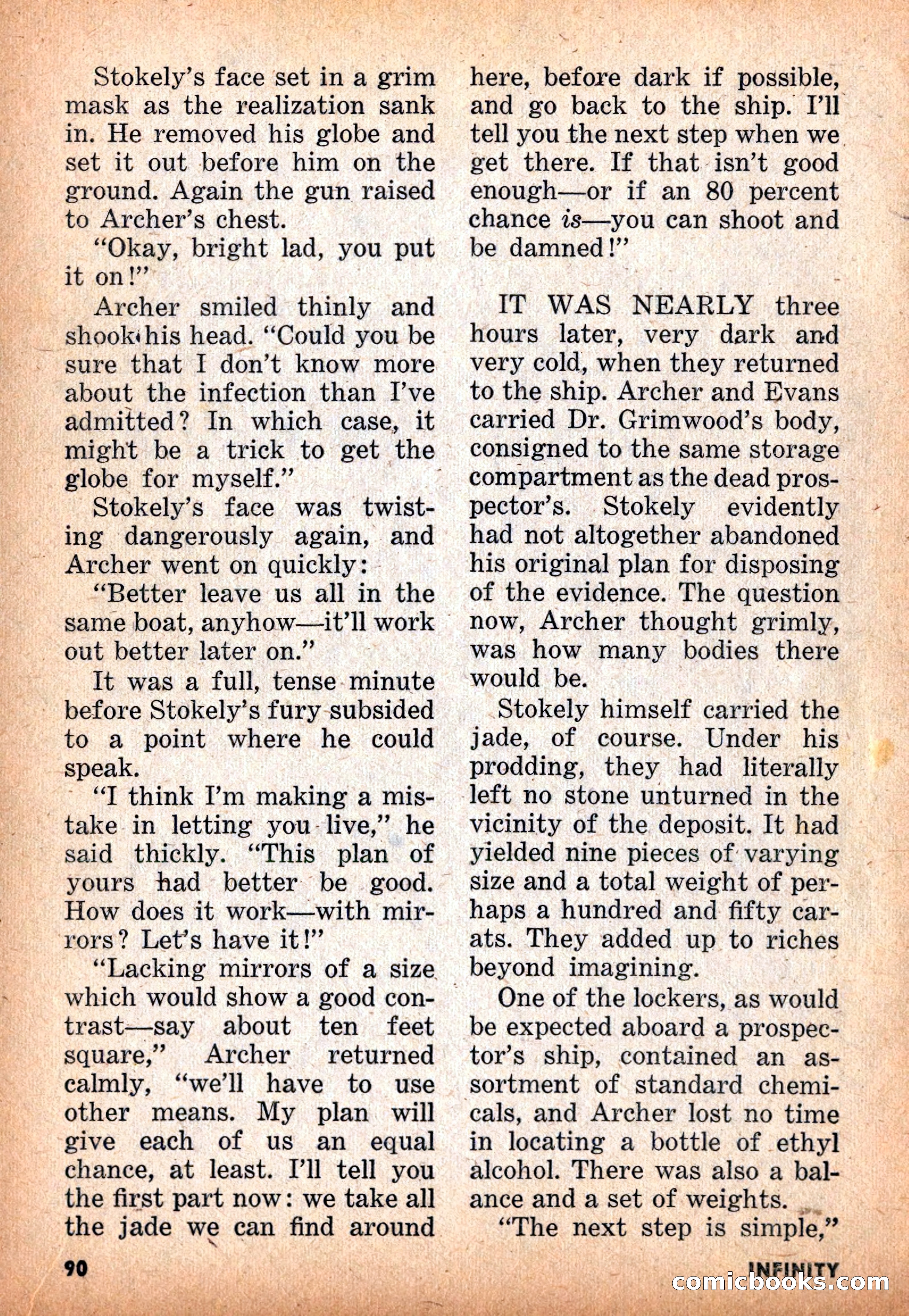 Infinity Science Fiction, November 1955 — page 90 of 132