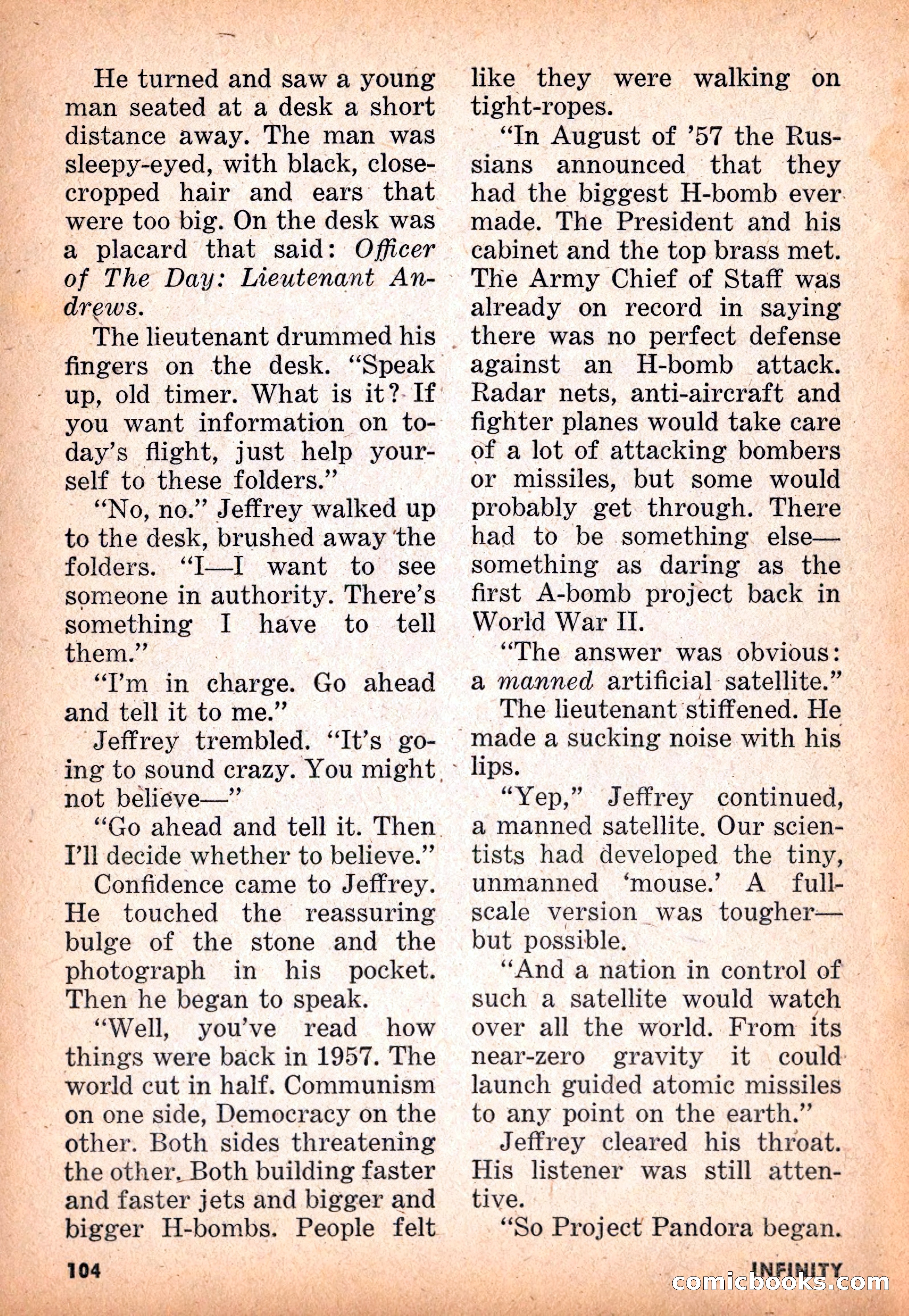 Infinity Science Fiction, November 1955 — page 104 of 132