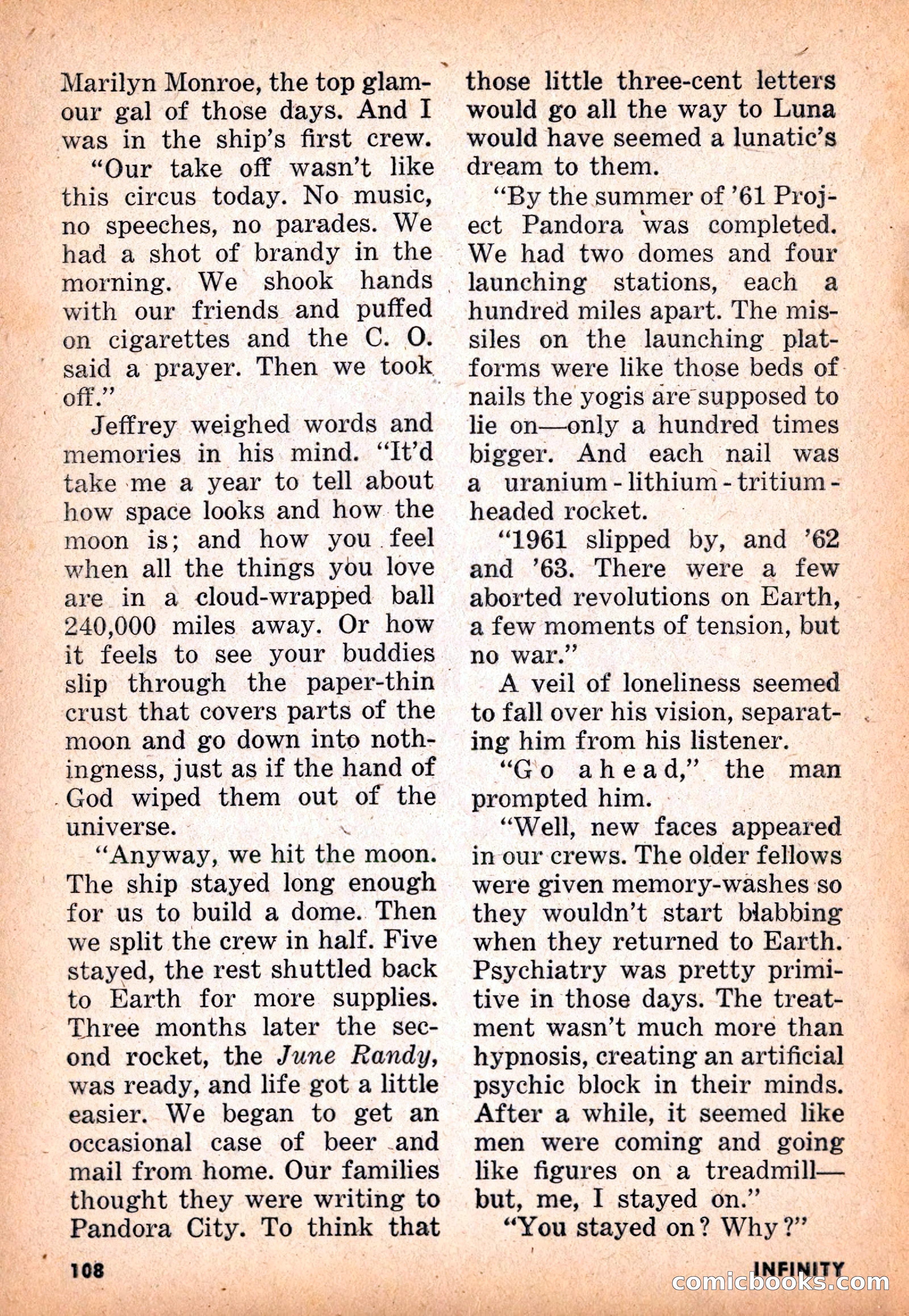 Infinity Science Fiction, November 1955 — page 108 of 132