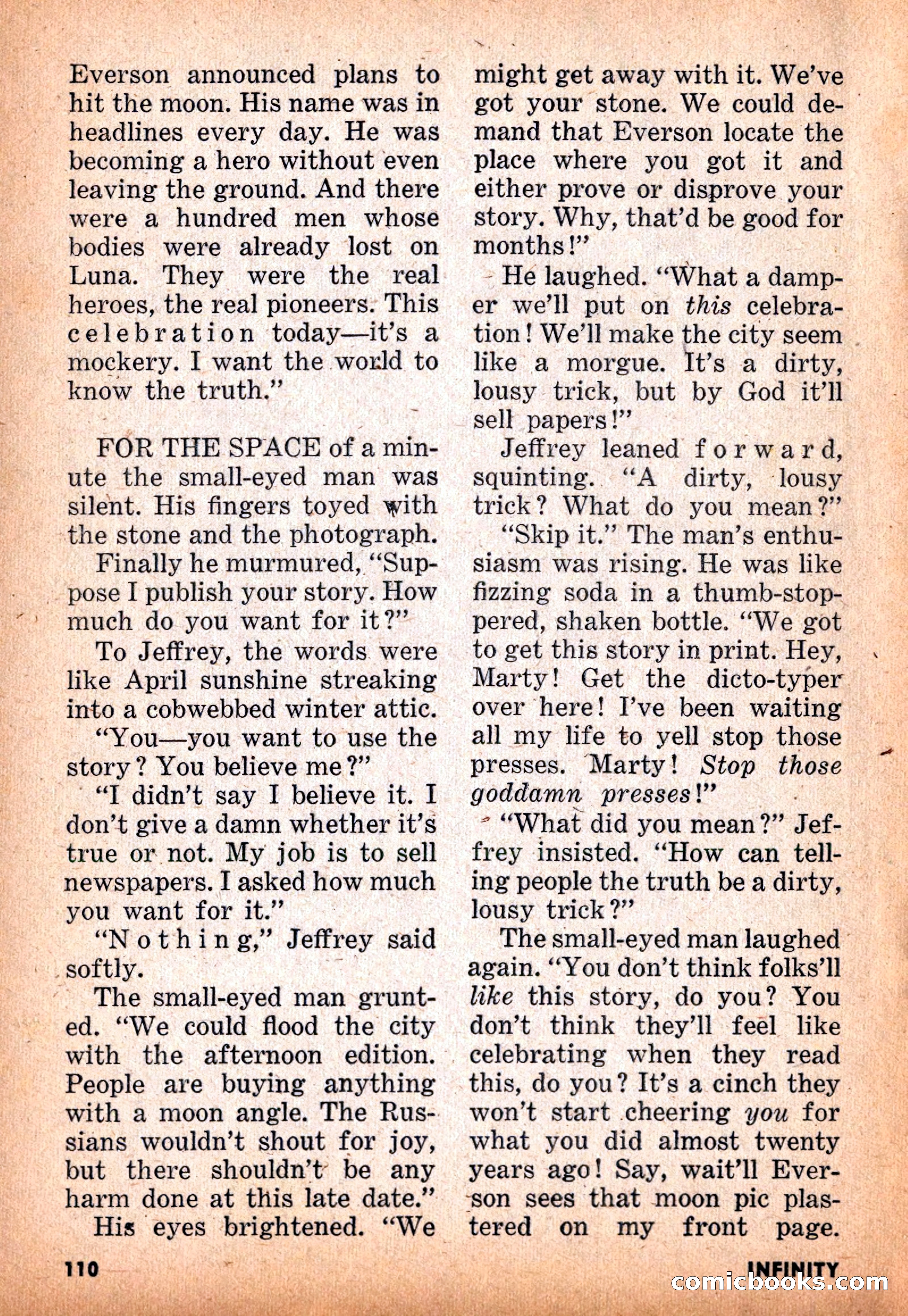 Infinity Science Fiction, November 1955 — page 110 of 132