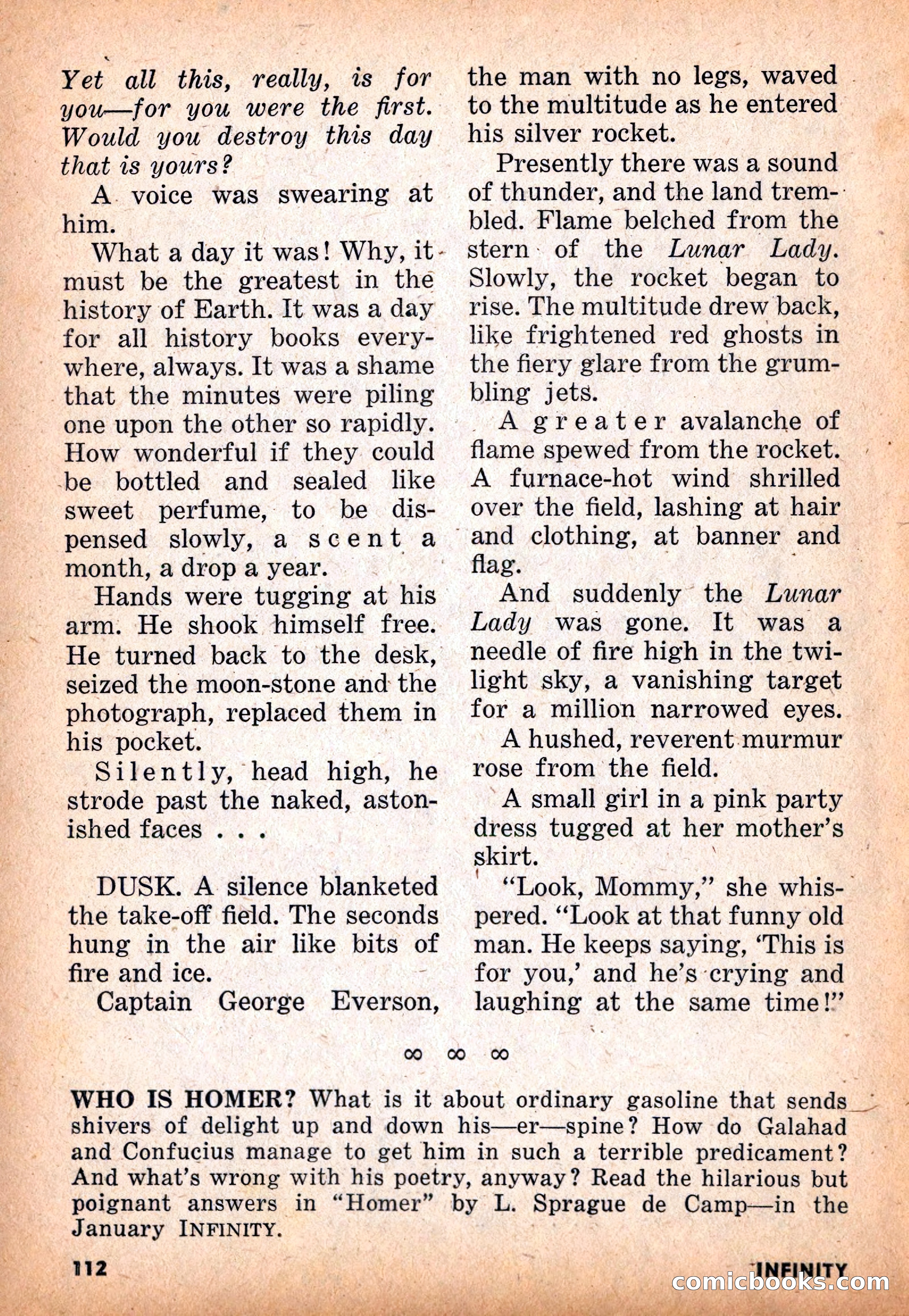 Infinity Science Fiction, November 1955 — page 112 of 132