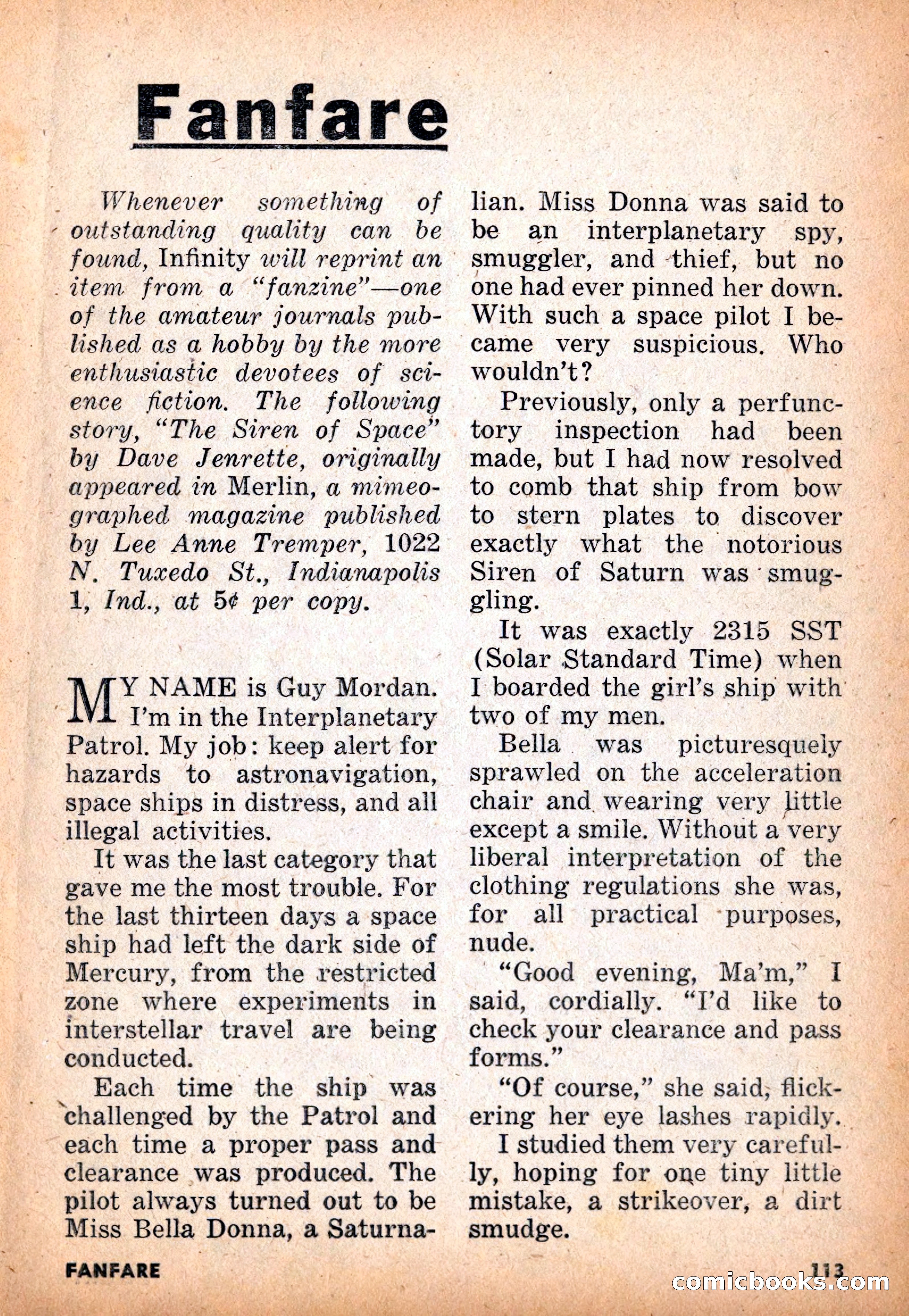 Infinity Science Fiction, November 1955 — page 113 of 132