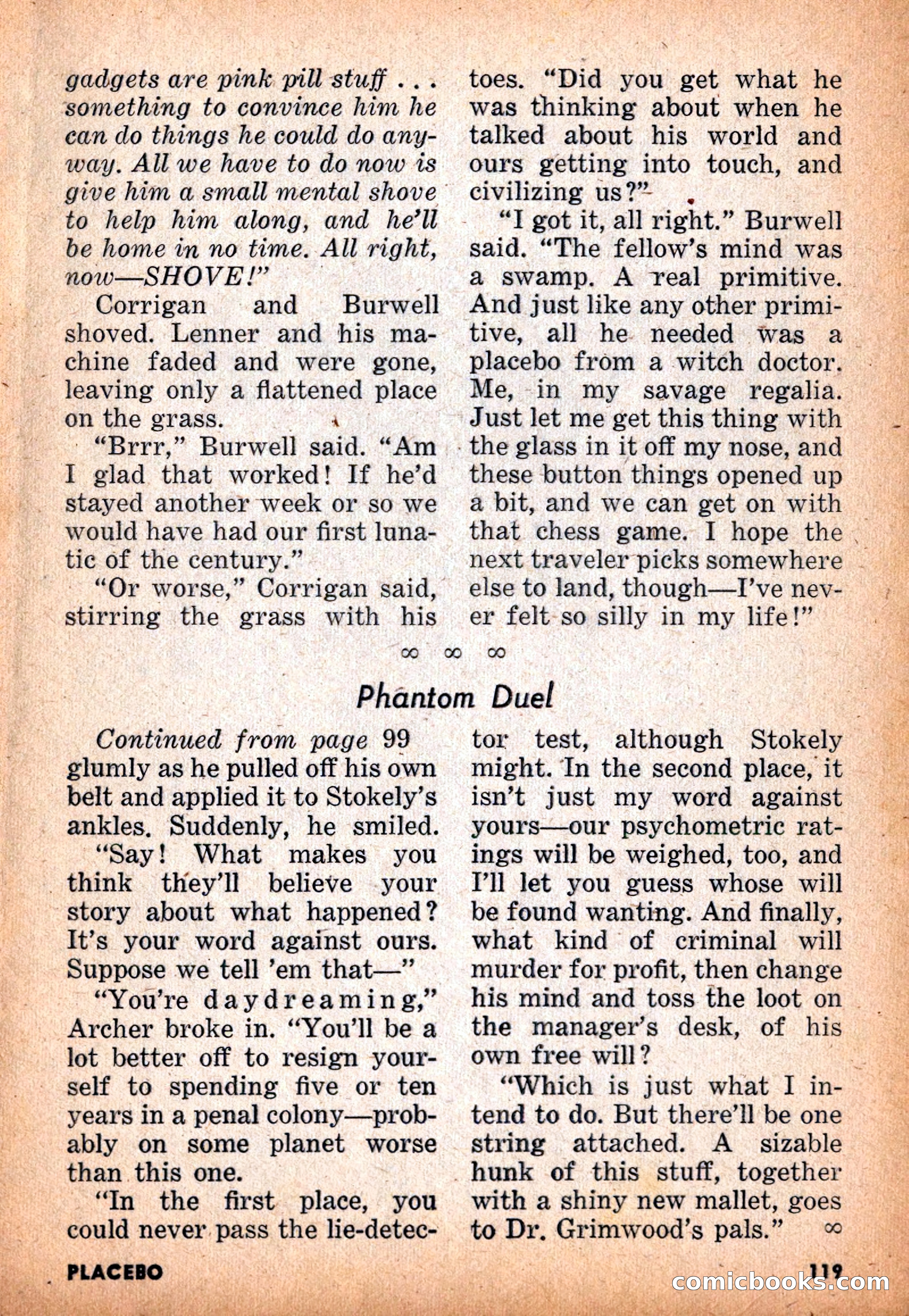 Infinity Science Fiction, November 1955 — page 119 of 132