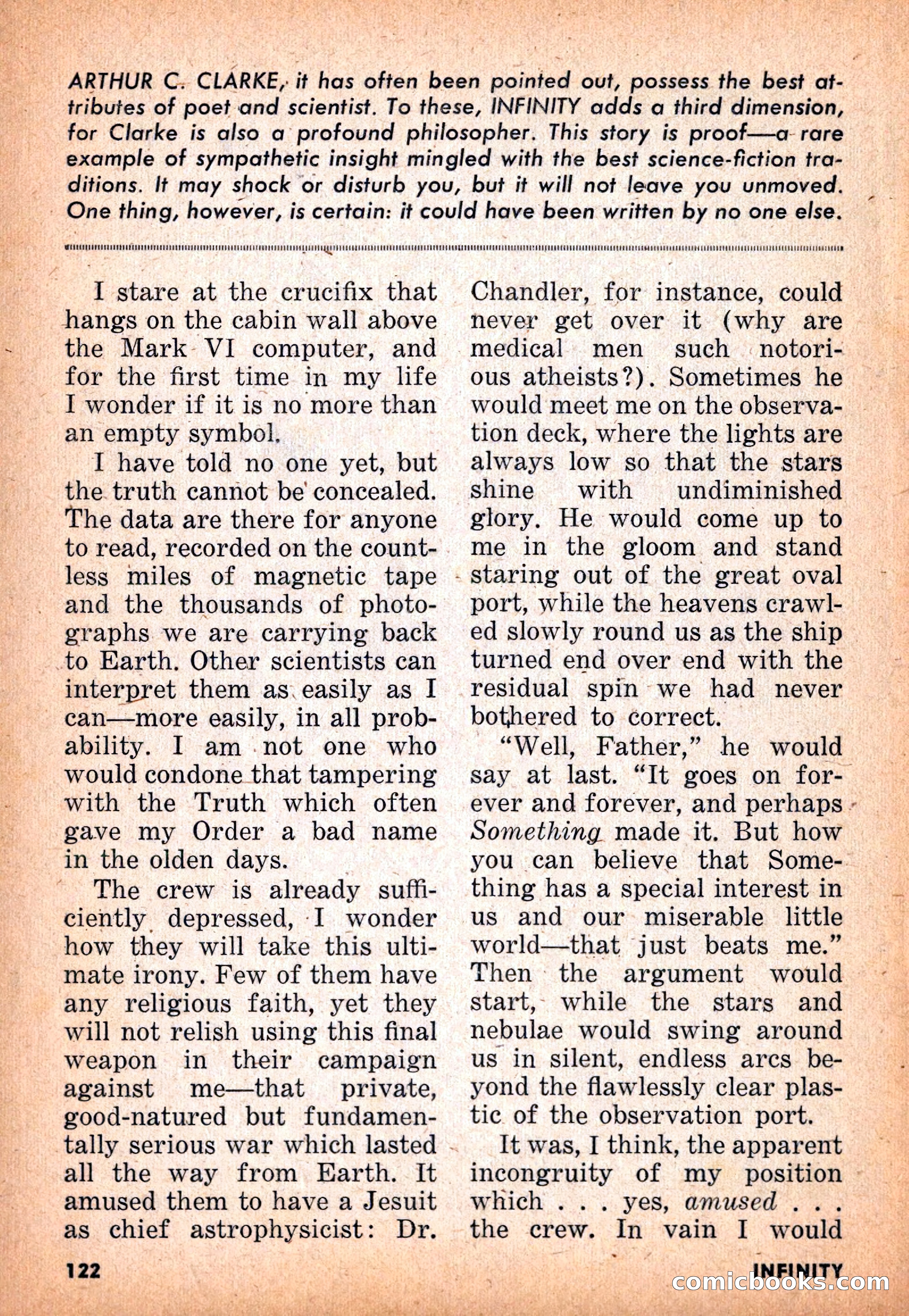 Infinity Science Fiction, November 1955 — page 122 of 132
