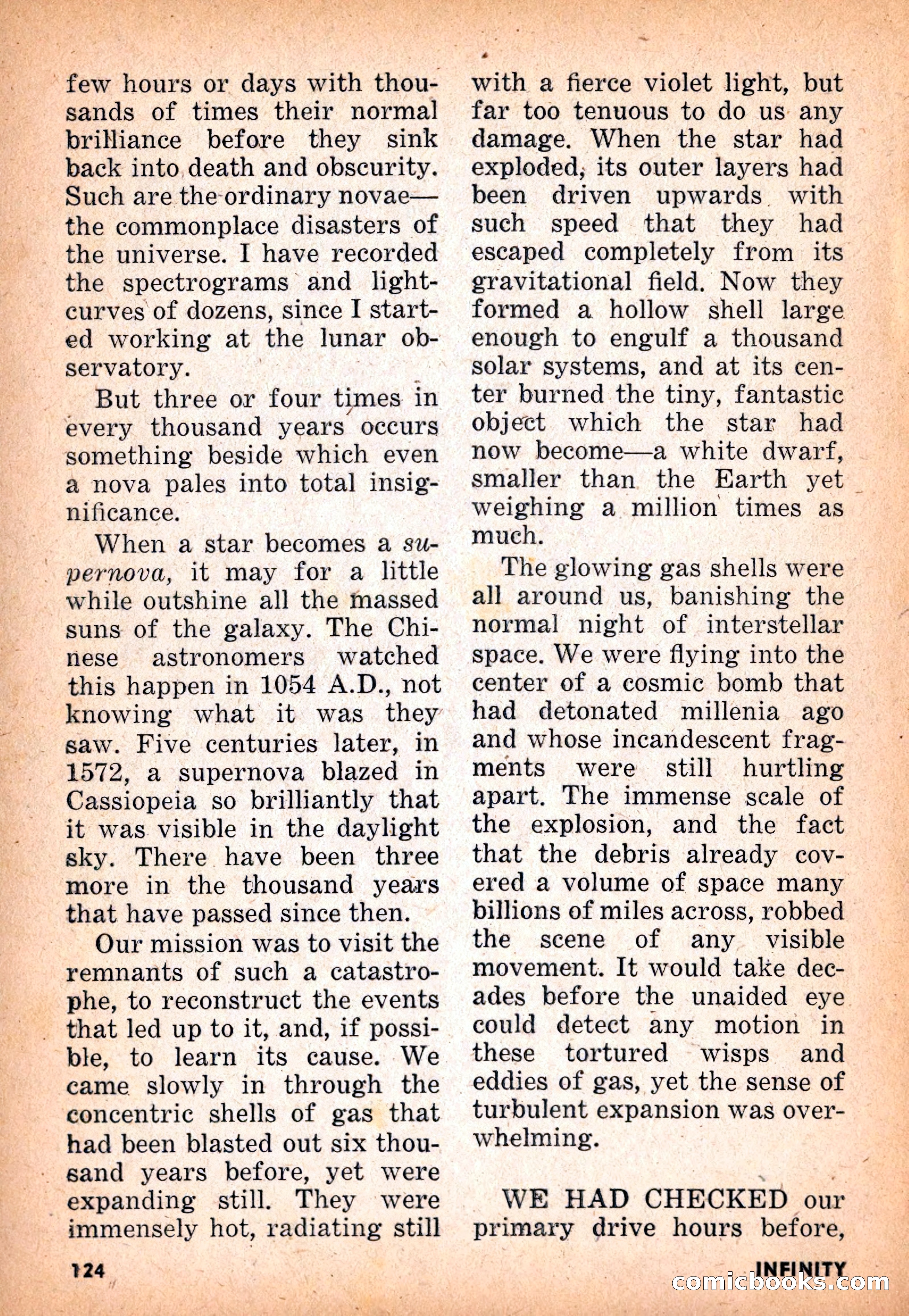Infinity Science Fiction, November 1955 — page 124 of 132