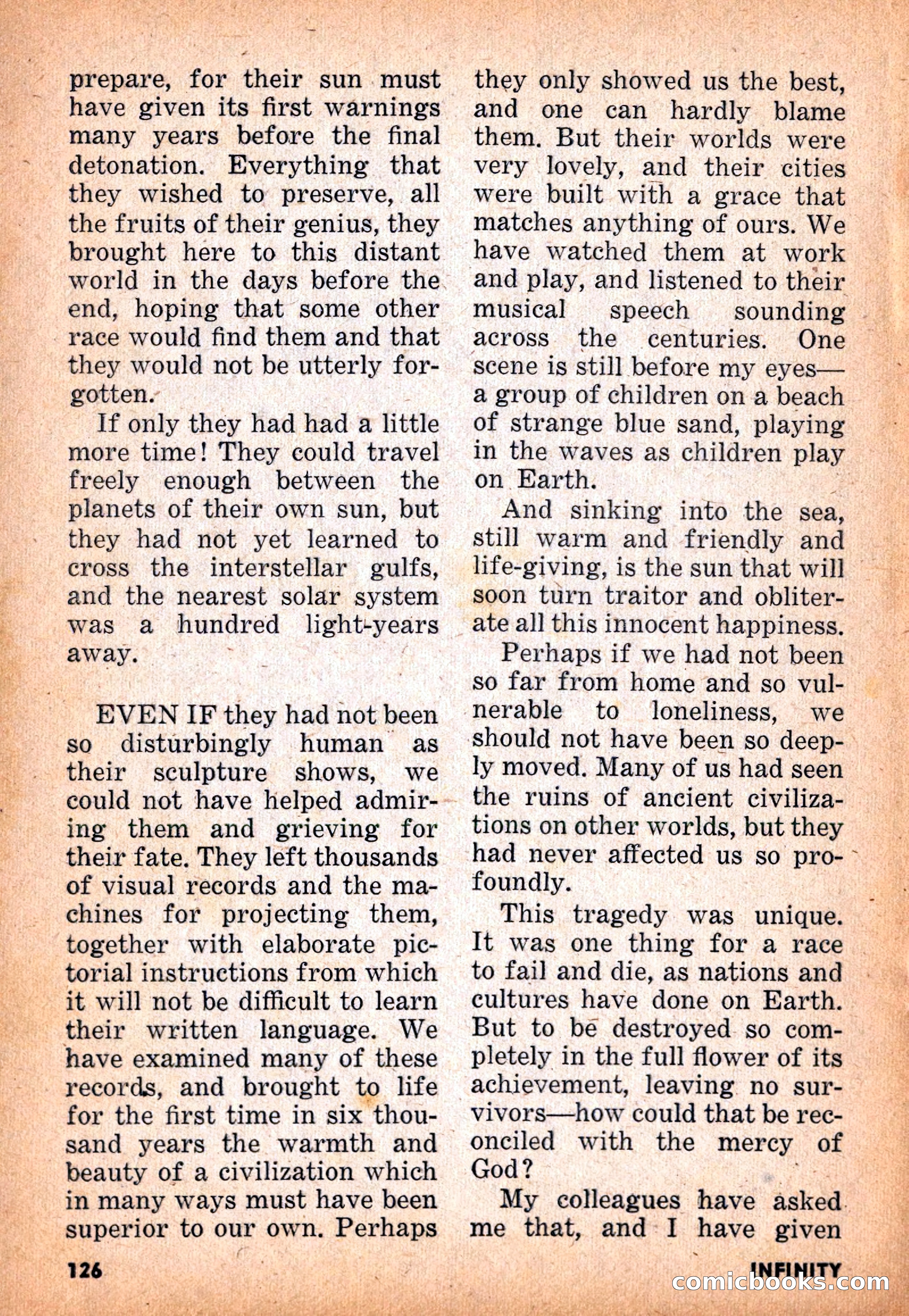 Infinity Science Fiction, November 1955 — page 126 of 132