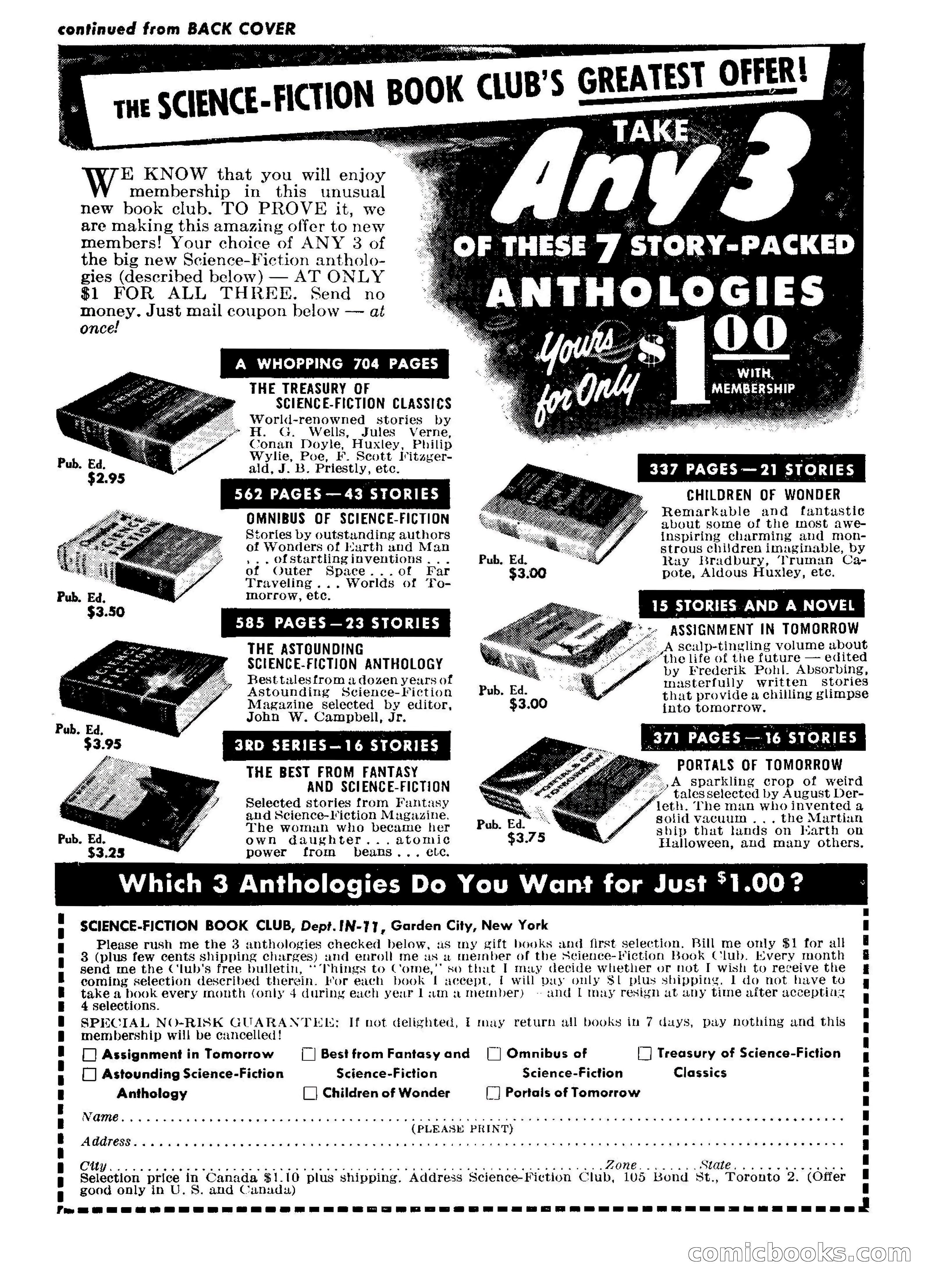 Infinity Science Fiction, November 1955 — page 131 of 132